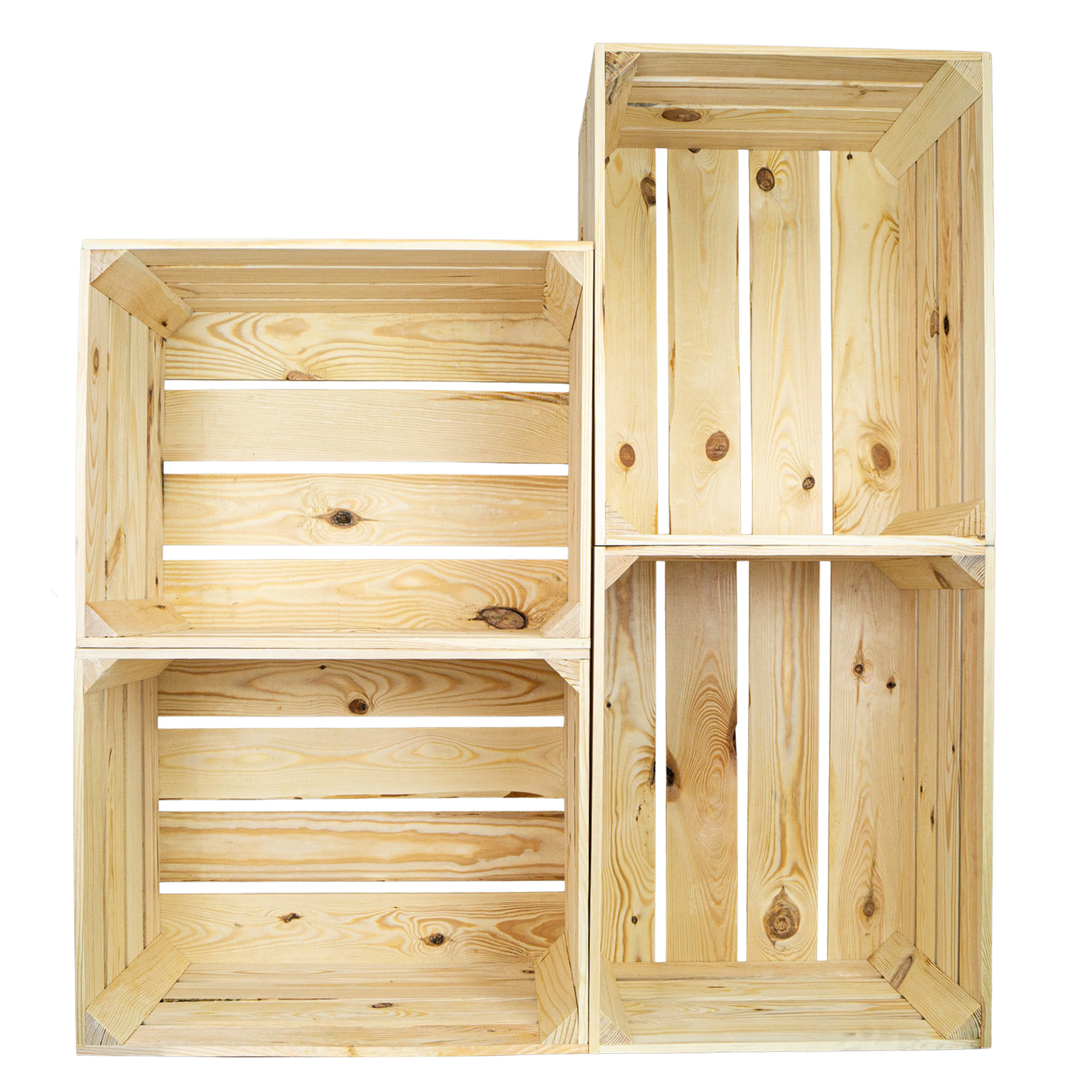 Holzkiste Johanna neu Natur 50x40x30cm