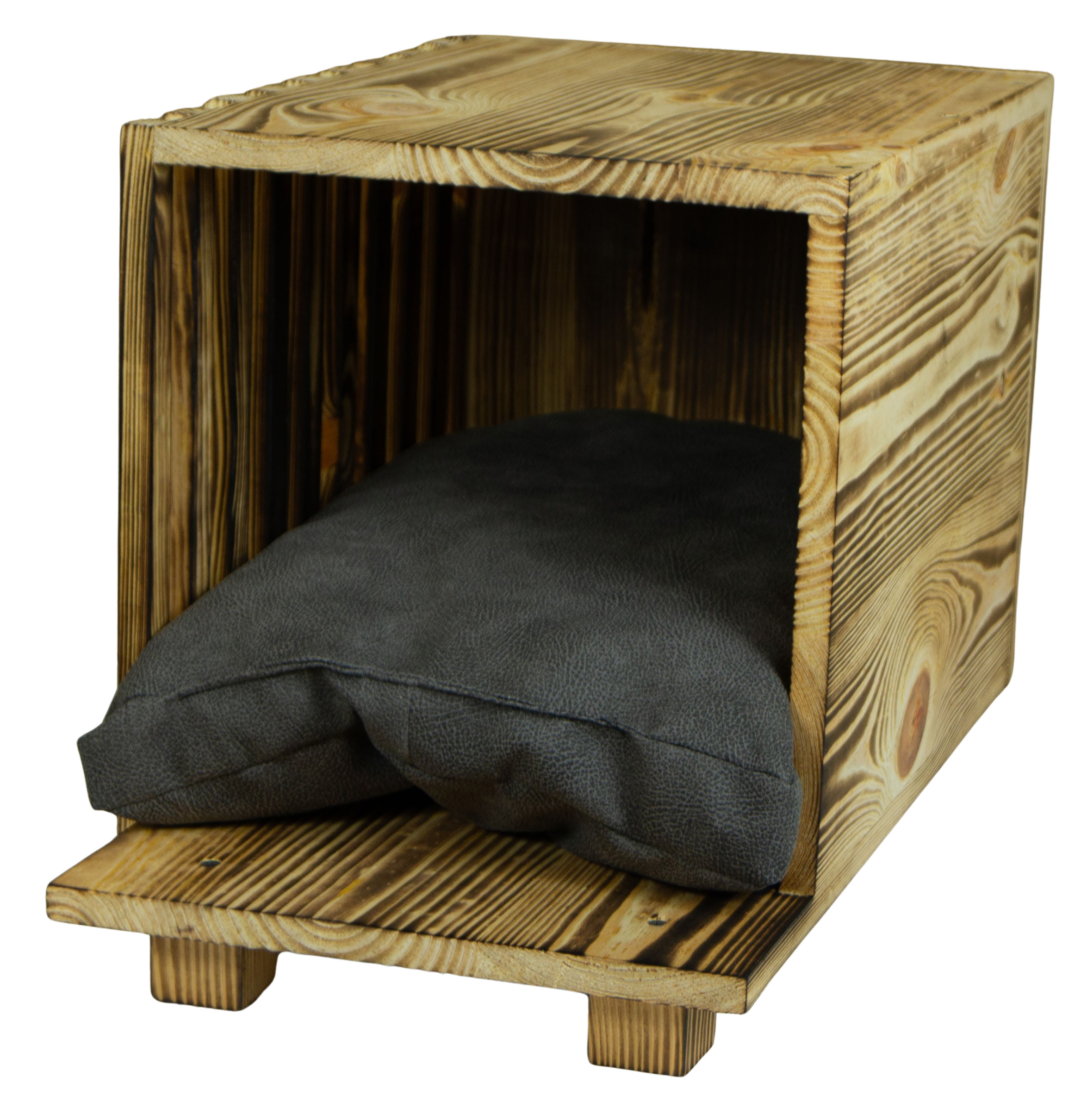 Hundebett Balu weißem shabby mit Kissen 90x57x45cm