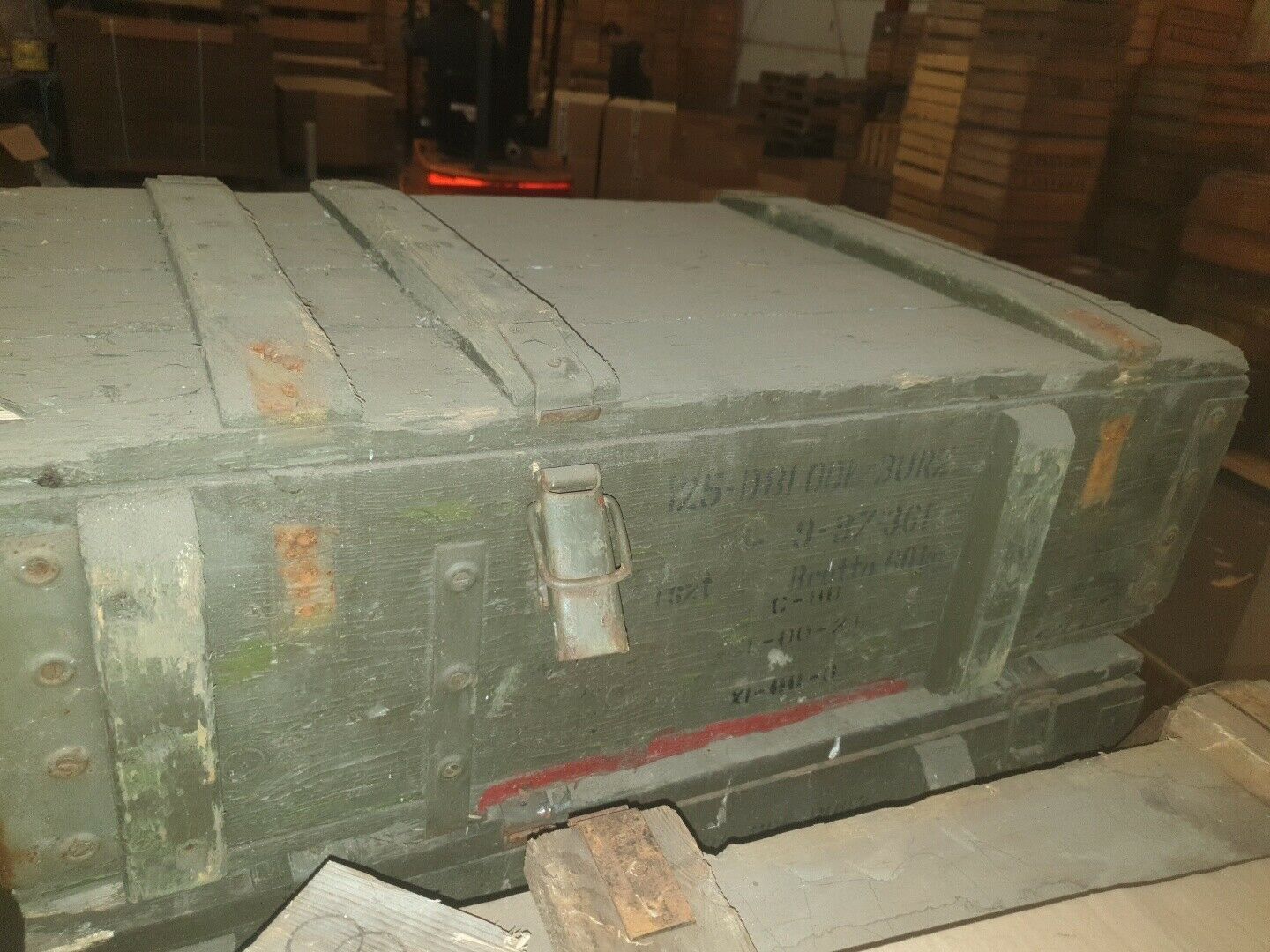 Boîte de munitions ad81 ! ! b ware ! !! Boîte de rangement boîte militaire boîte à munitions