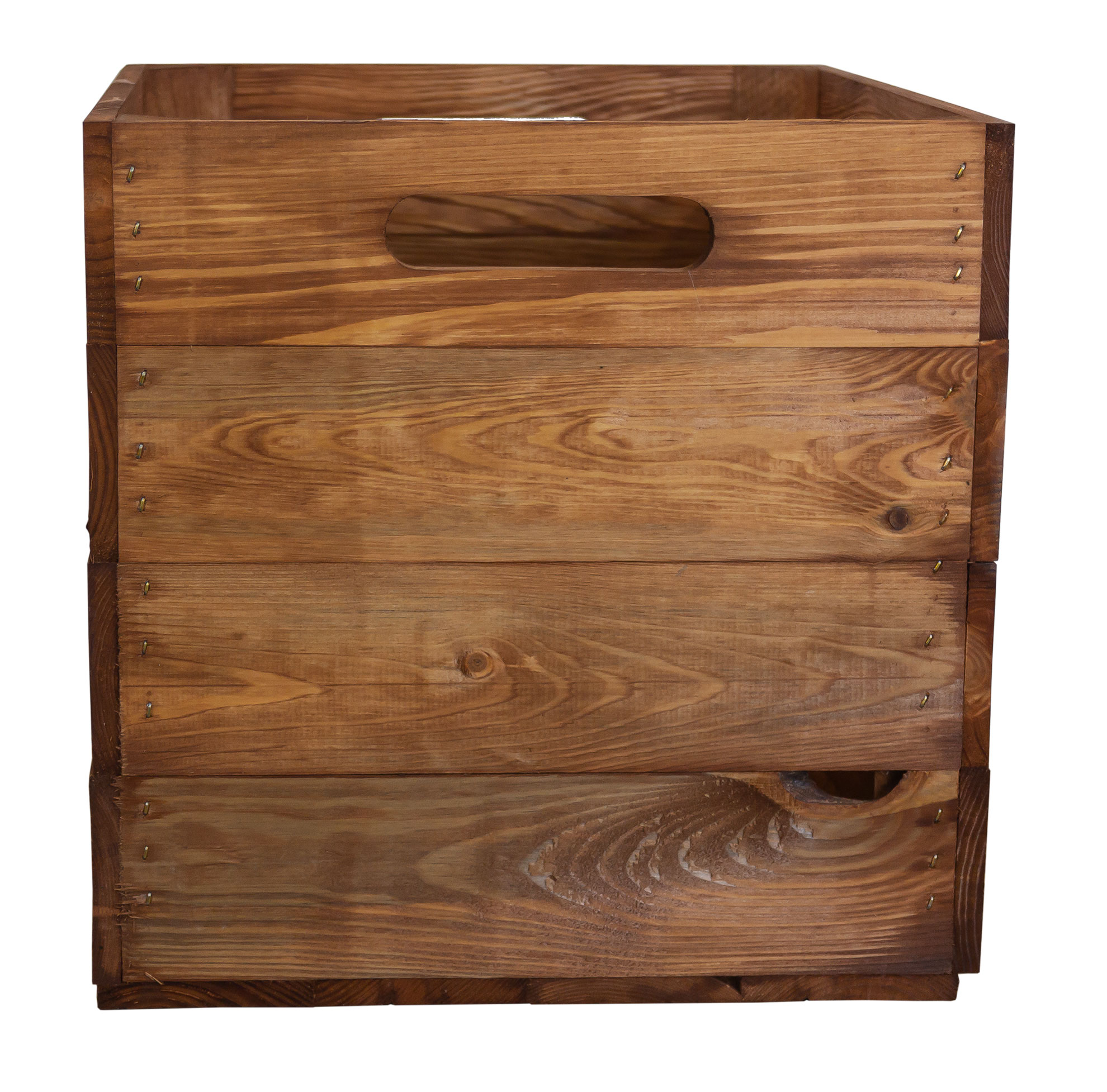 Boîte en bois Vintage Ochre convenant aux étagères Kallax et Expedit