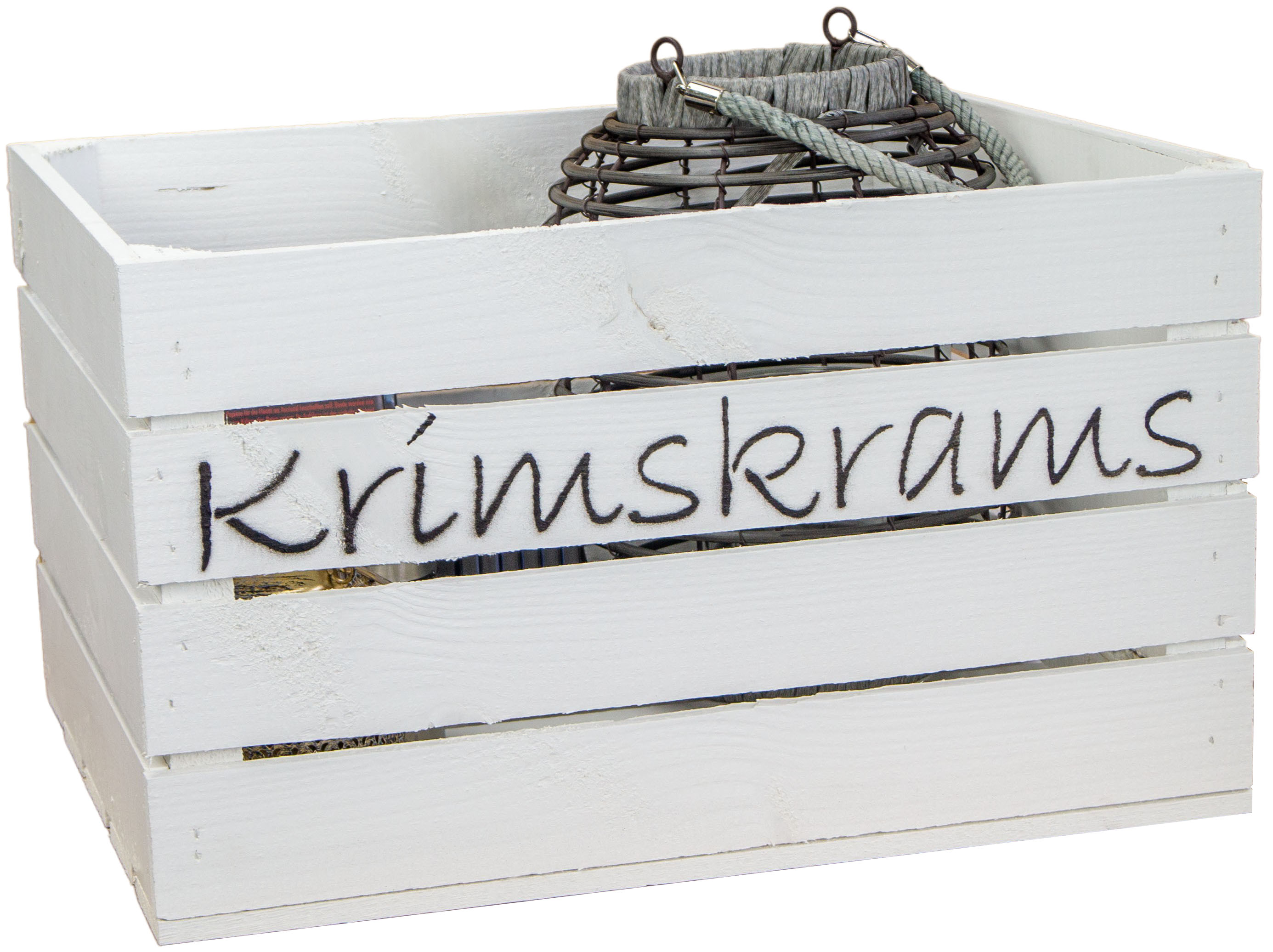 Obstkiste Johanna weiss "Krimskrams"
