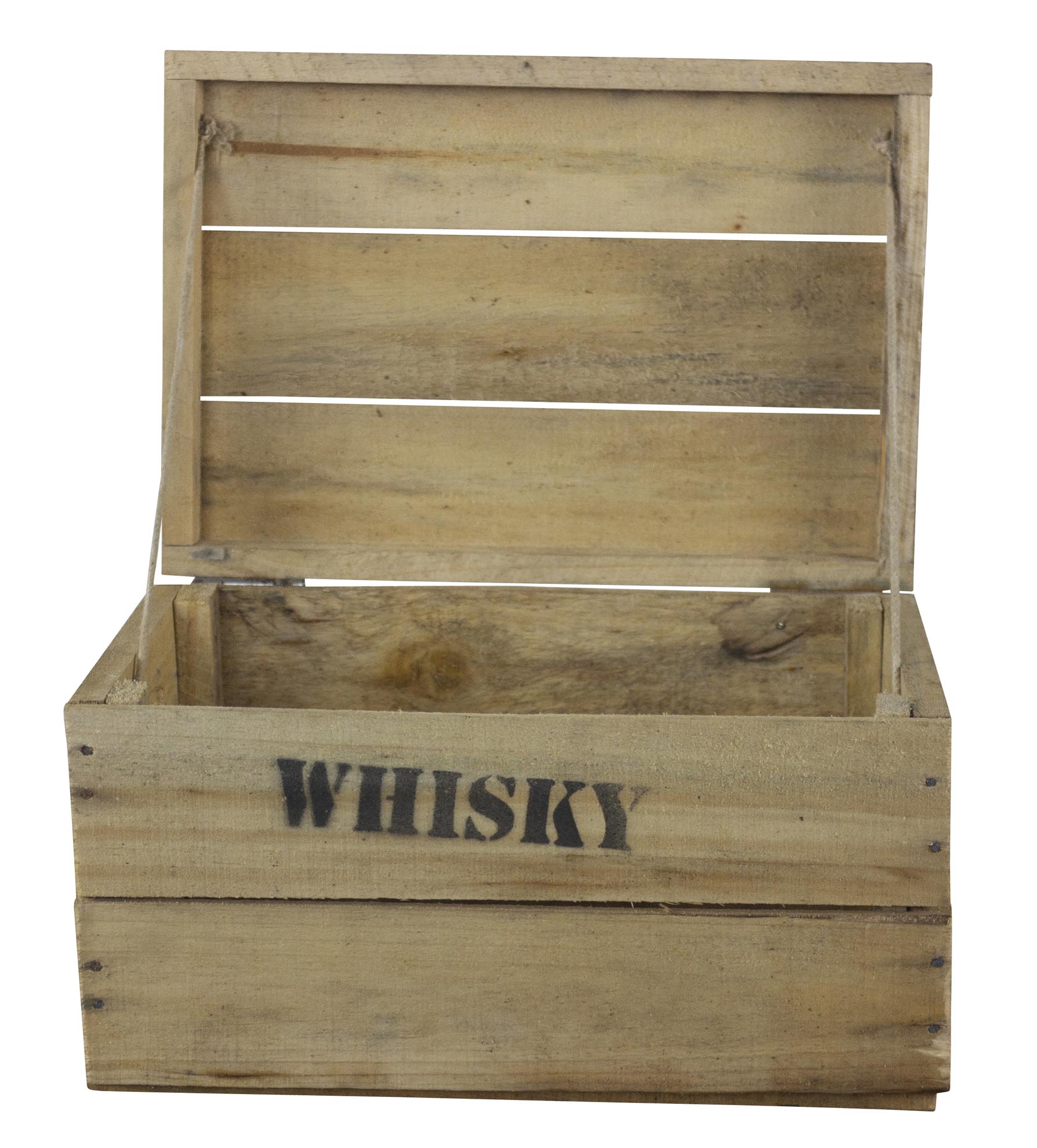 alte Holztruhe Whisky mt Deckel in verschiedenen Grössen