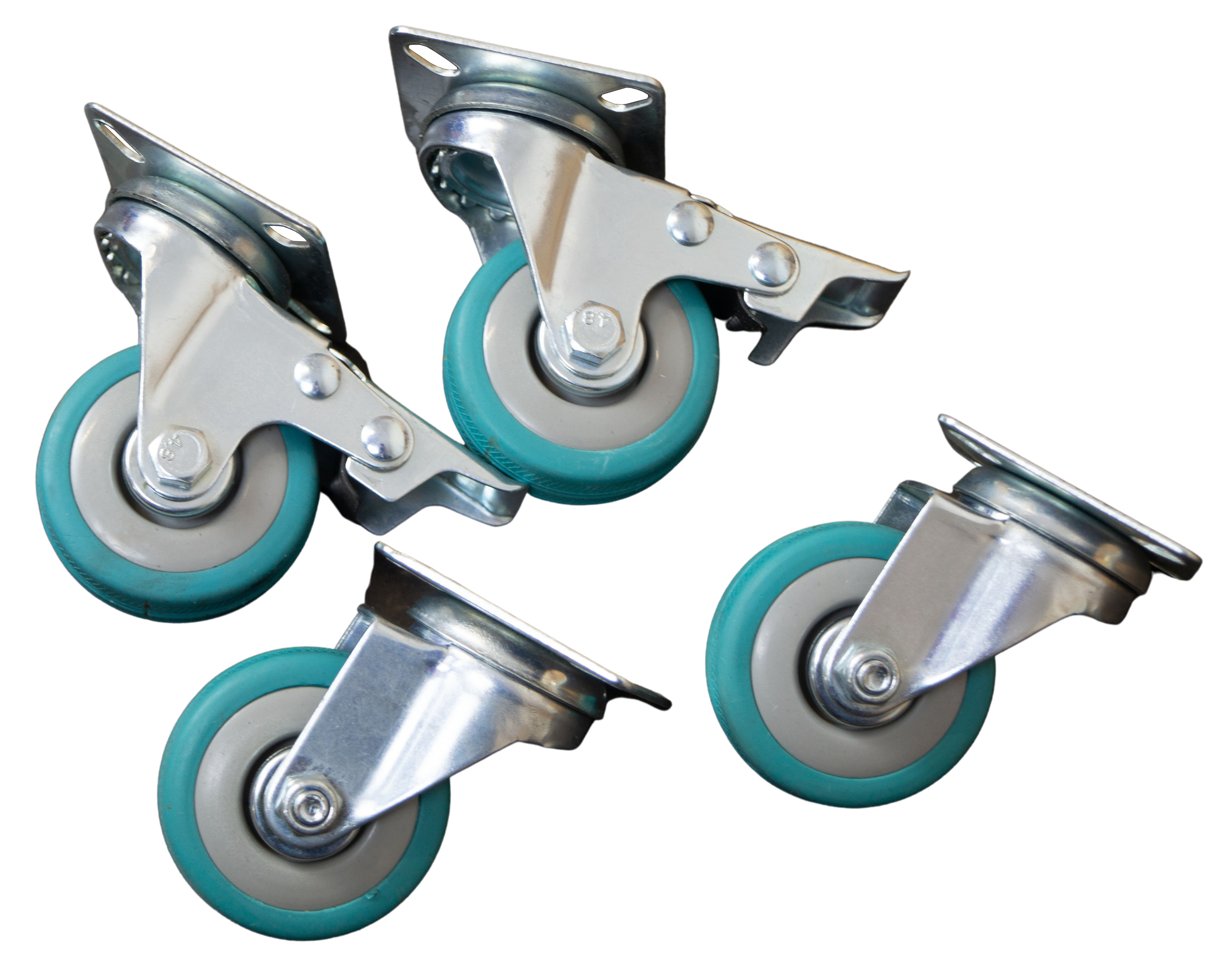 4er set Möbelrolle in türkis