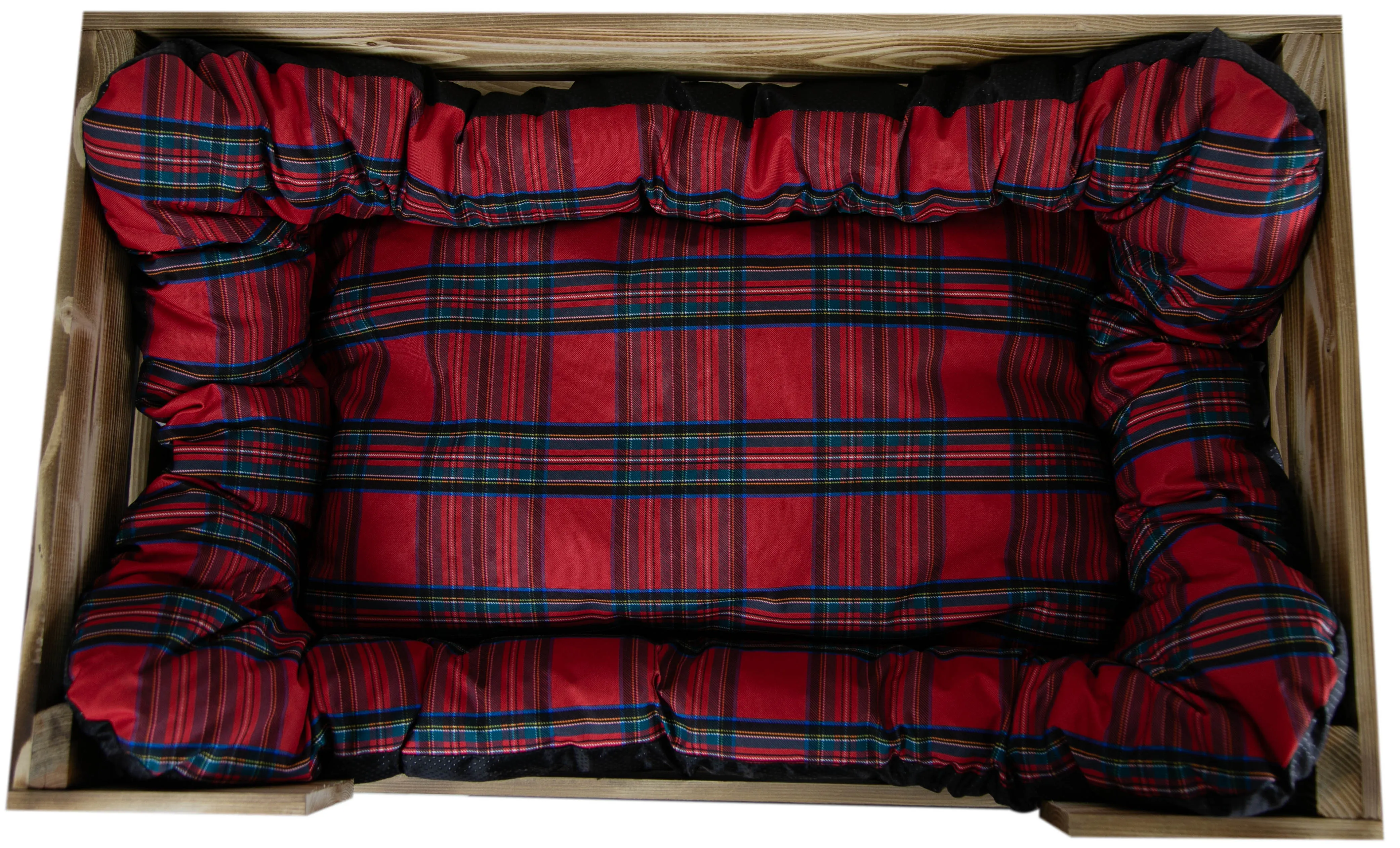 Hundebett Rocky geflammt mit Kissen 80x50x21cm