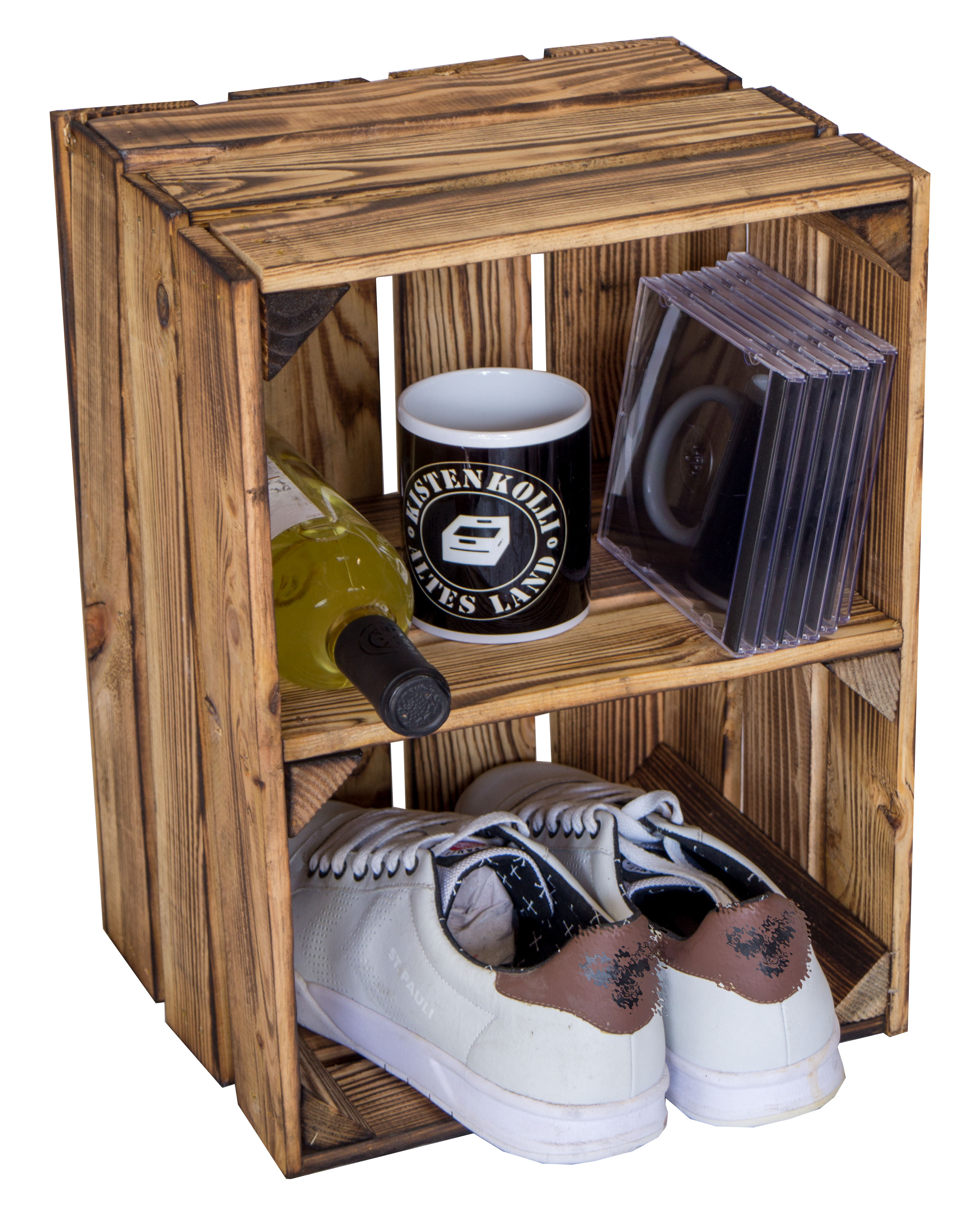 Obstkiste Bella Quer geflammt