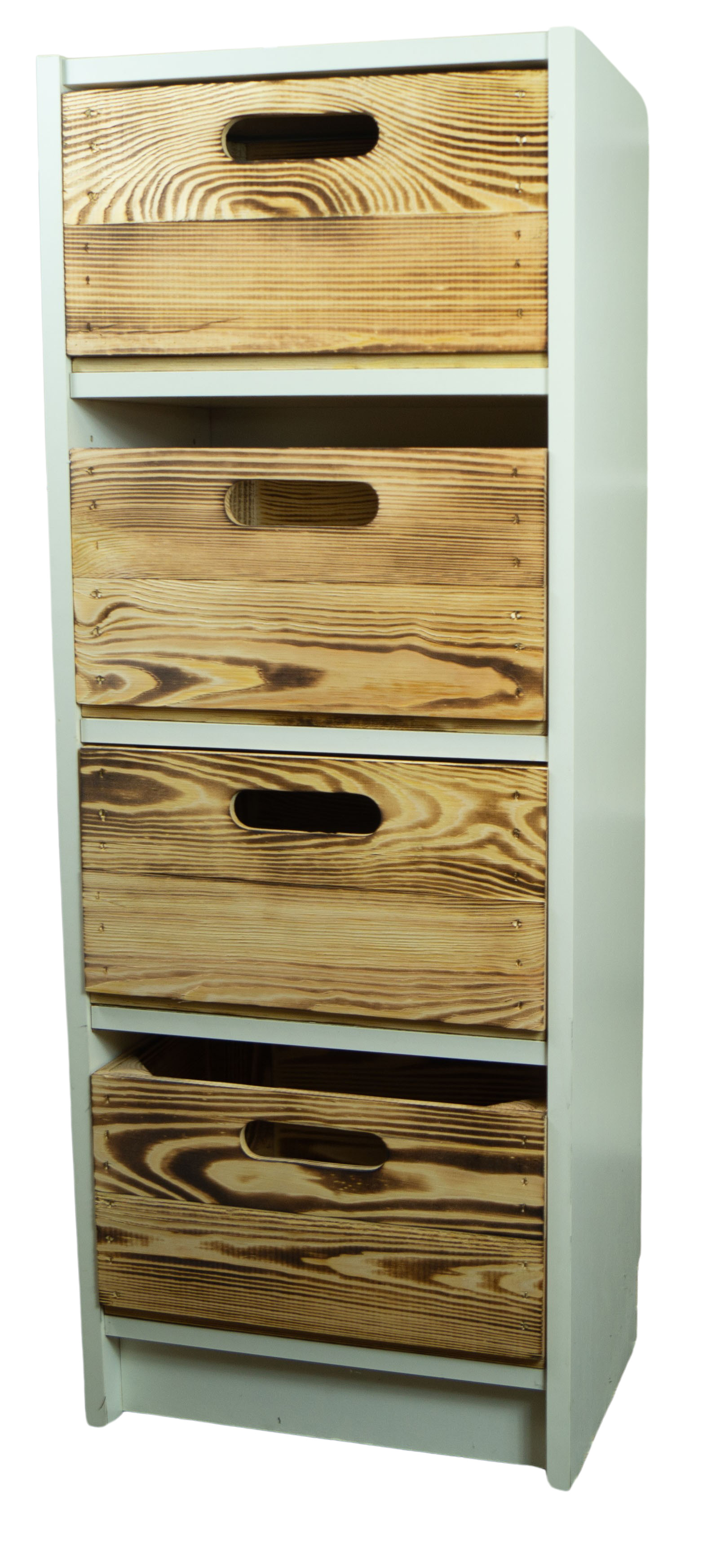 Boîte en bois noir émaillé convenant aux étagères Kallax et Expedit Insert pour étagère