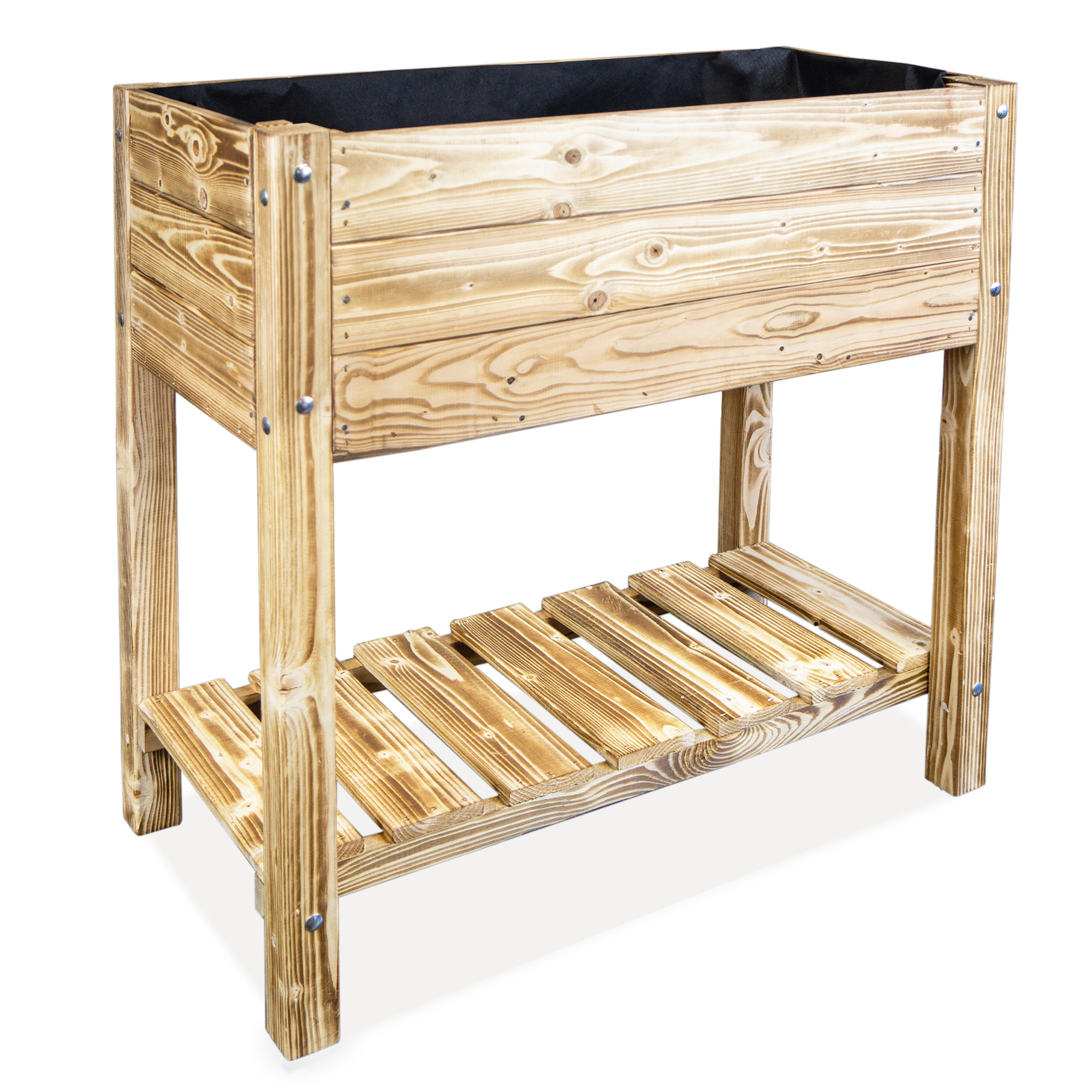 Hochbeet L 79x40x79cm Geflammt