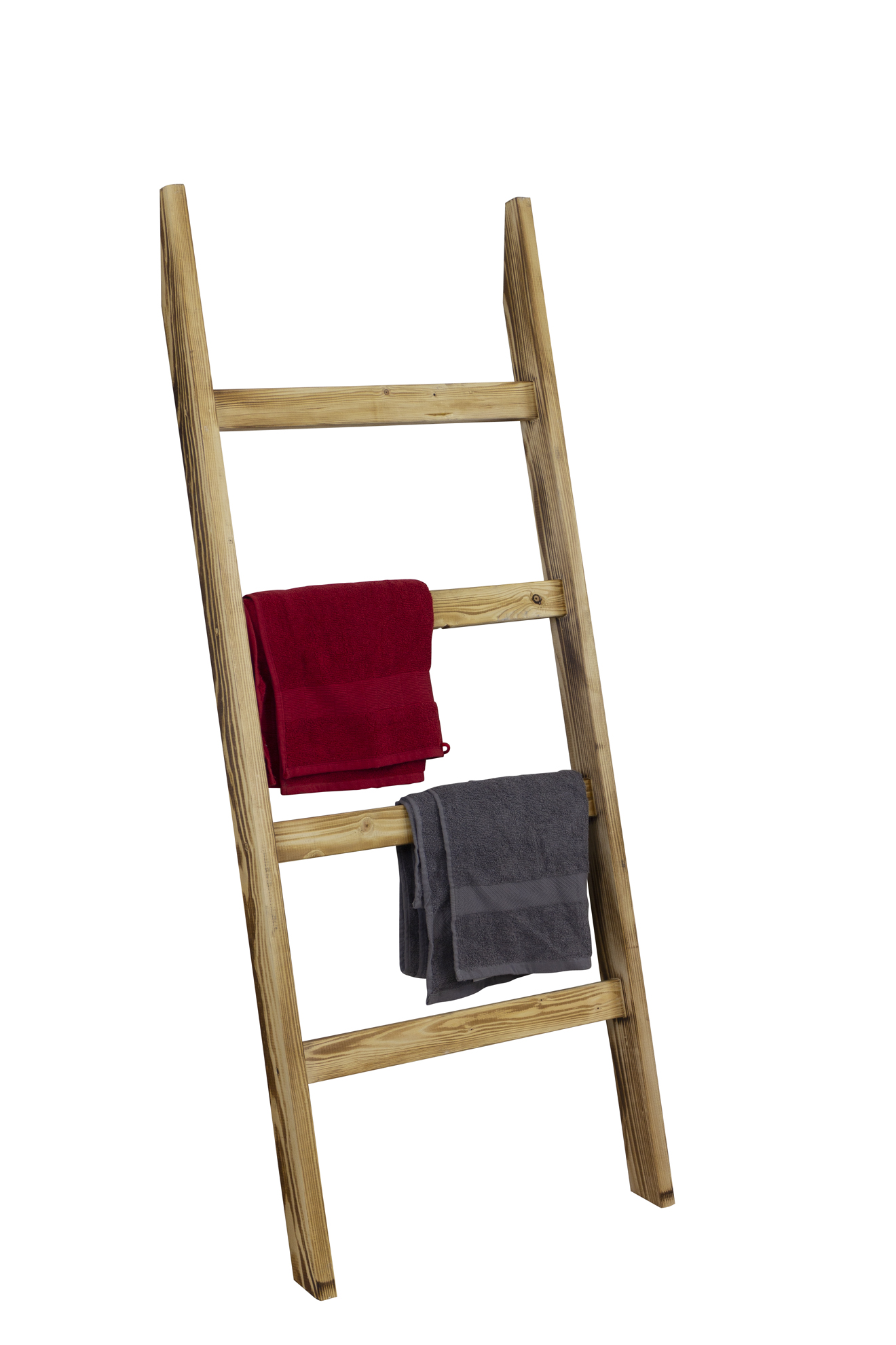 Holzleiter geflammt breit 140cm Neu