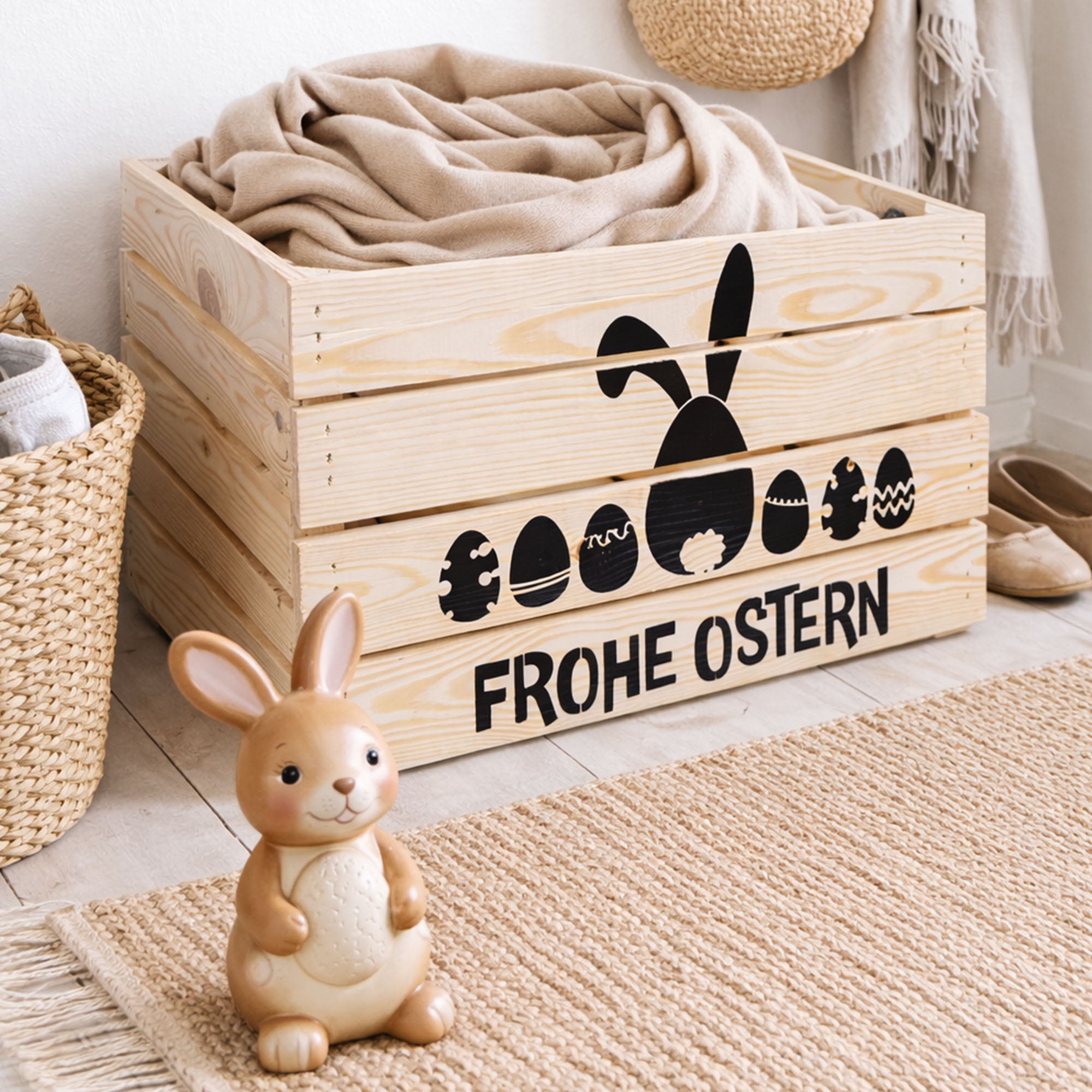 Natur Neu Osterkiste (Hase und Eier)