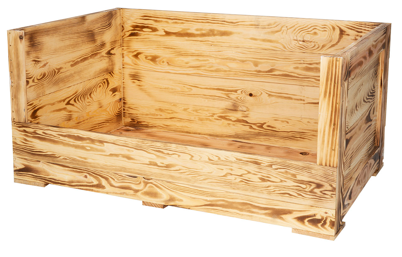 Hundebett Balu geflammt mit Kissen 90x57x45cm