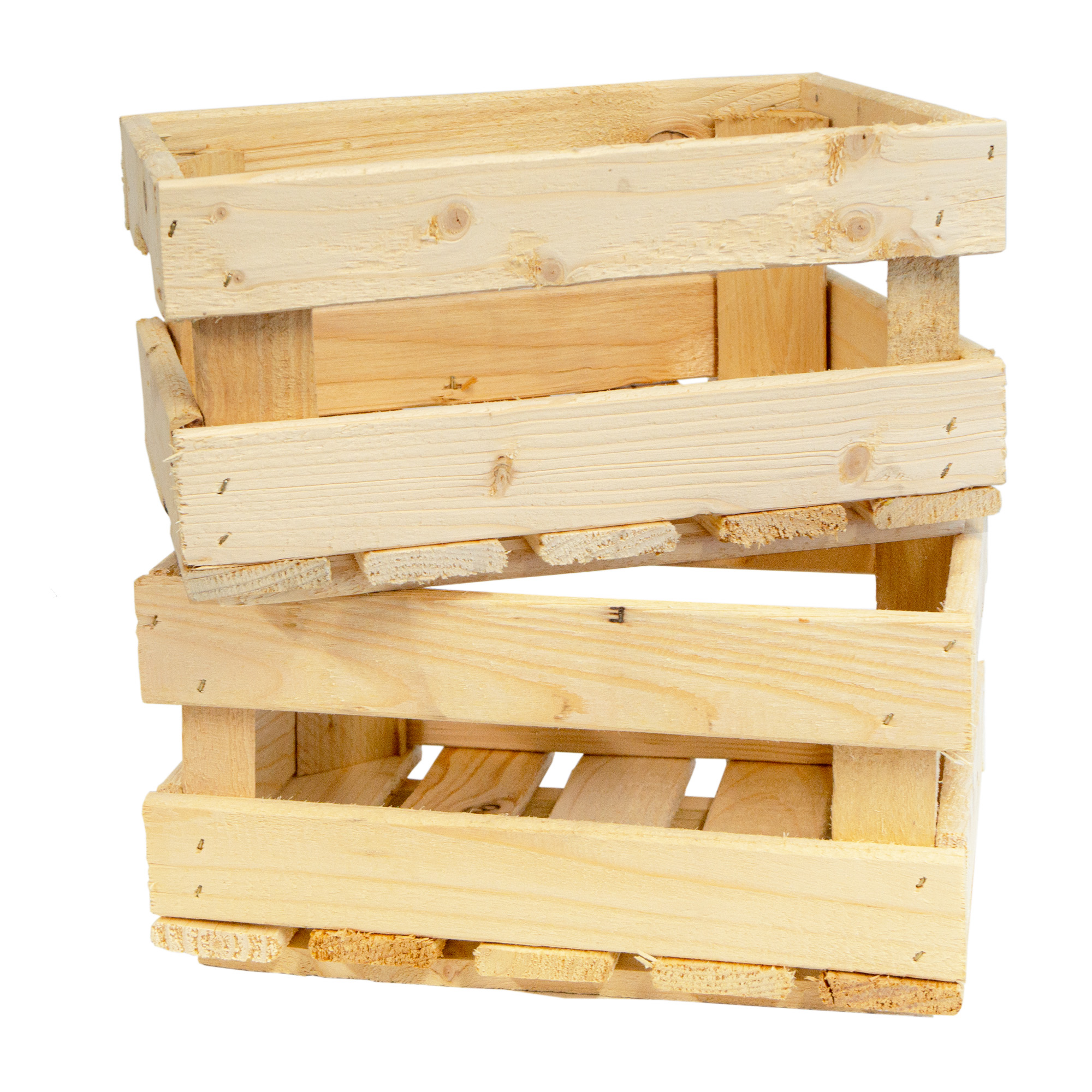 Holzkiste HENNE – Dekorative Aufbewahrungskiste aus Holz in Natur oder geflammt | 30 x 20 x 15 cm Natur