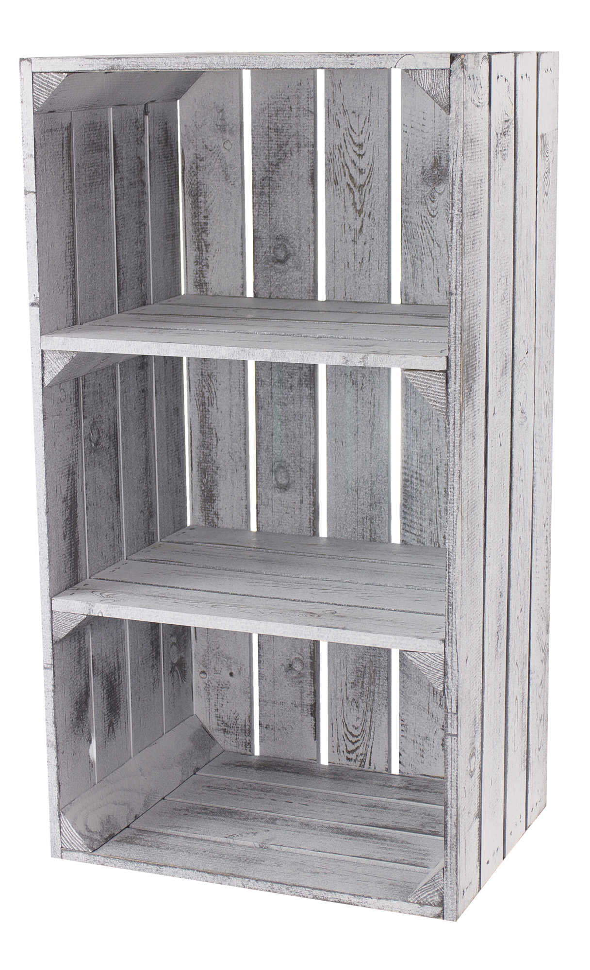 Schmale Regalkiste im Vintage Design 75x40x31cm