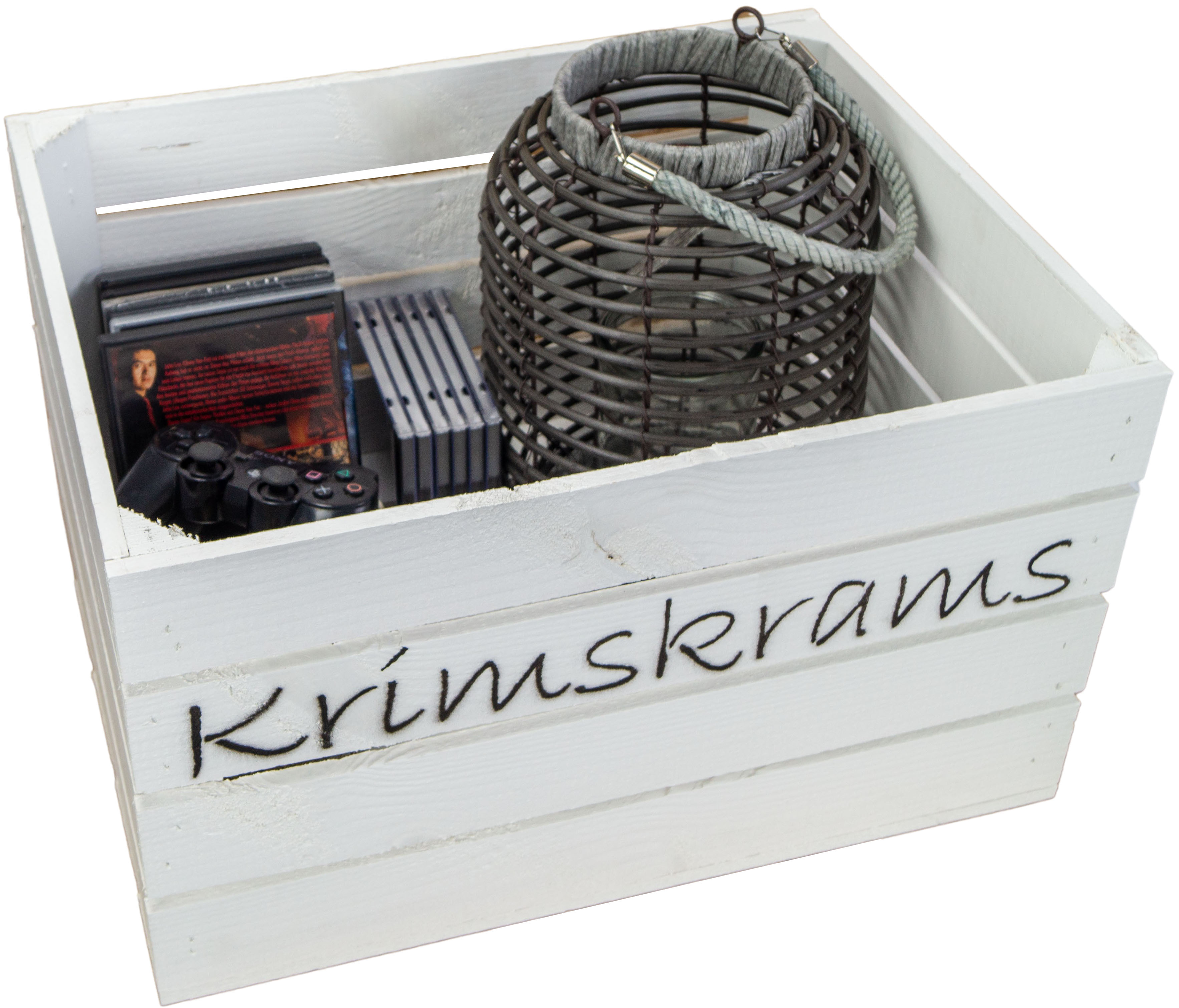 Obstkiste Johanna weiss "Krimskrams"