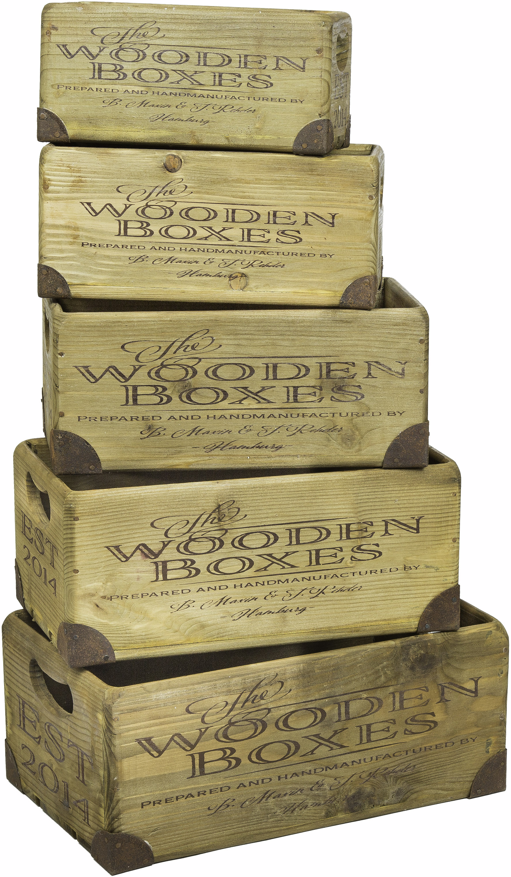 2er Set Holzkisten "The Wooden Boxes"