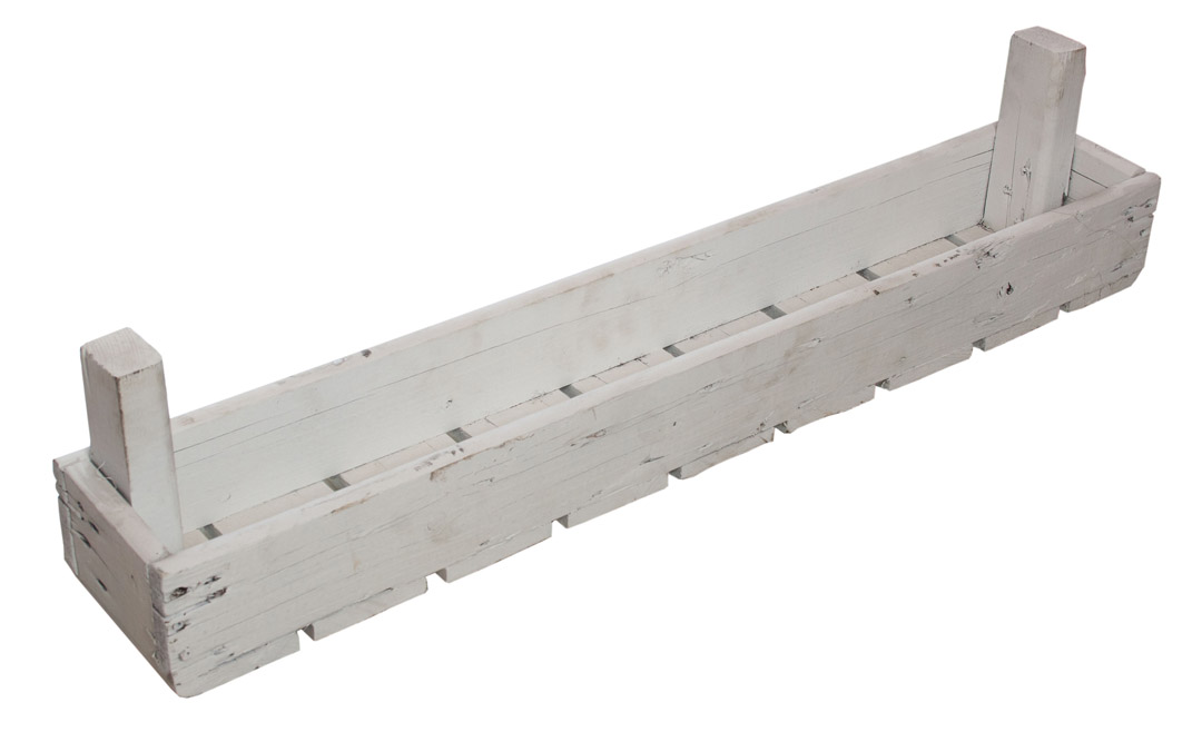 Blumensteige Shabby weiss 1/8  50x12,5 x16cm
