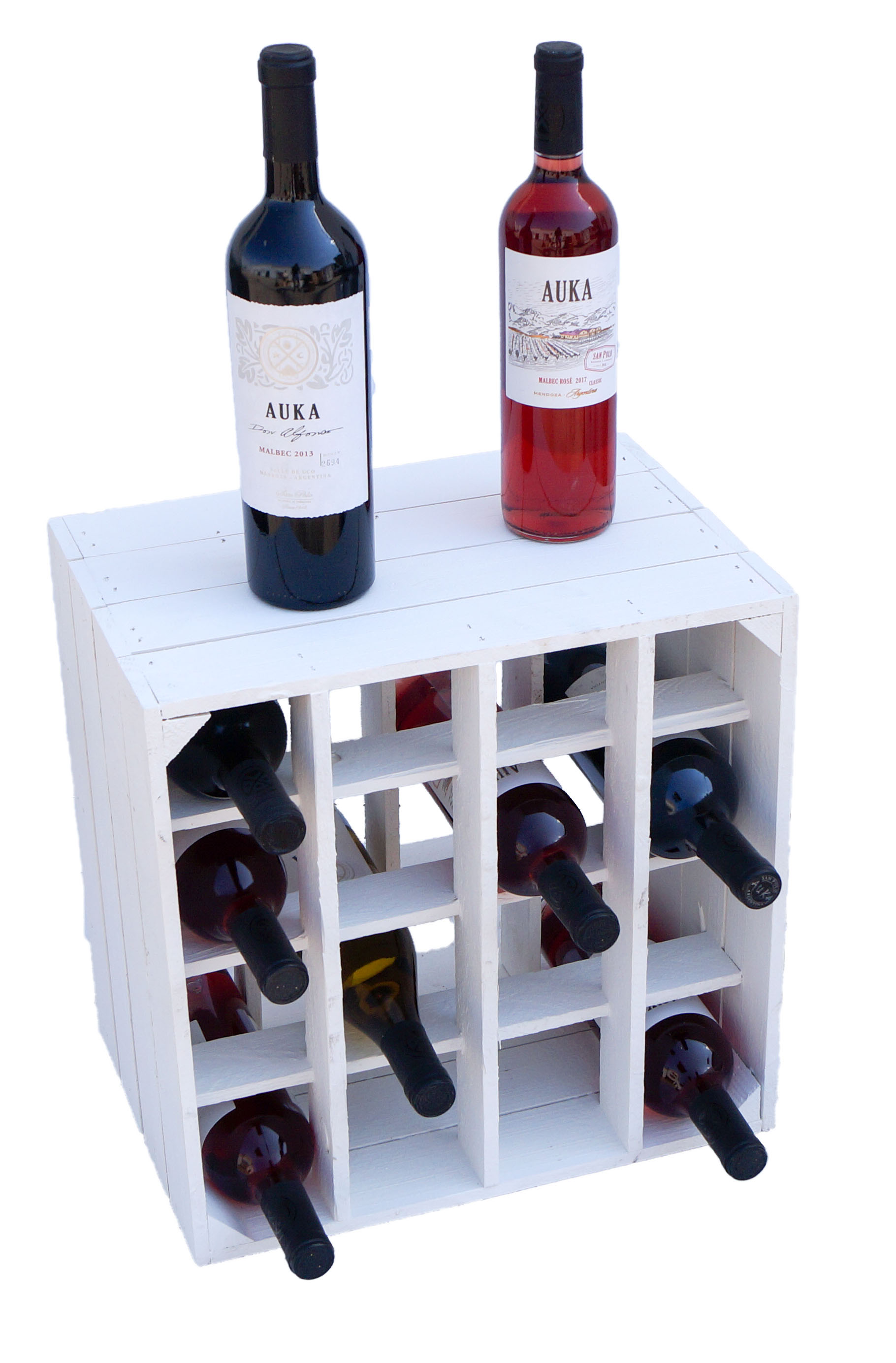 Weinregal "16er" weiss