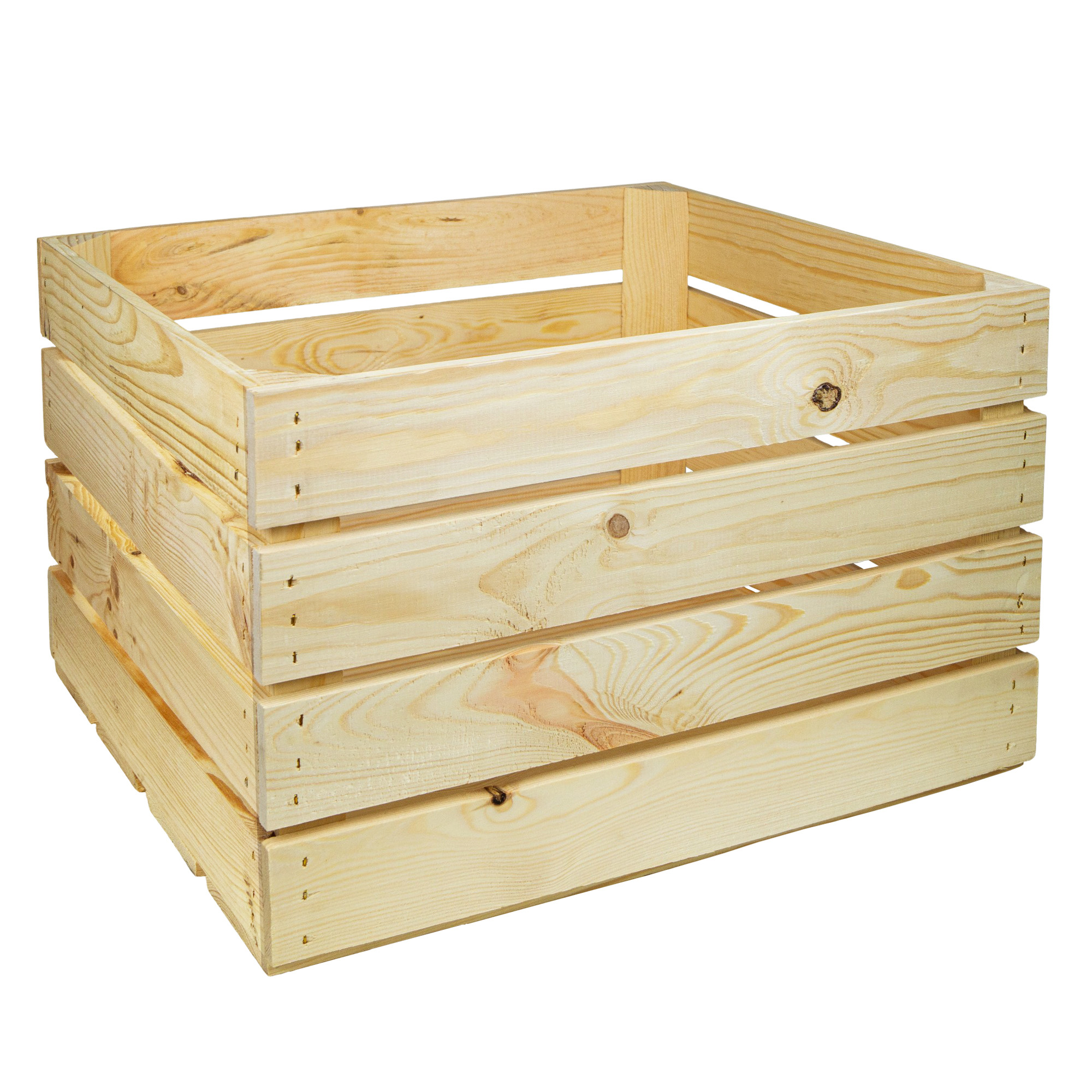 Holzkiste Johanna neu Natur 50x40x30cm