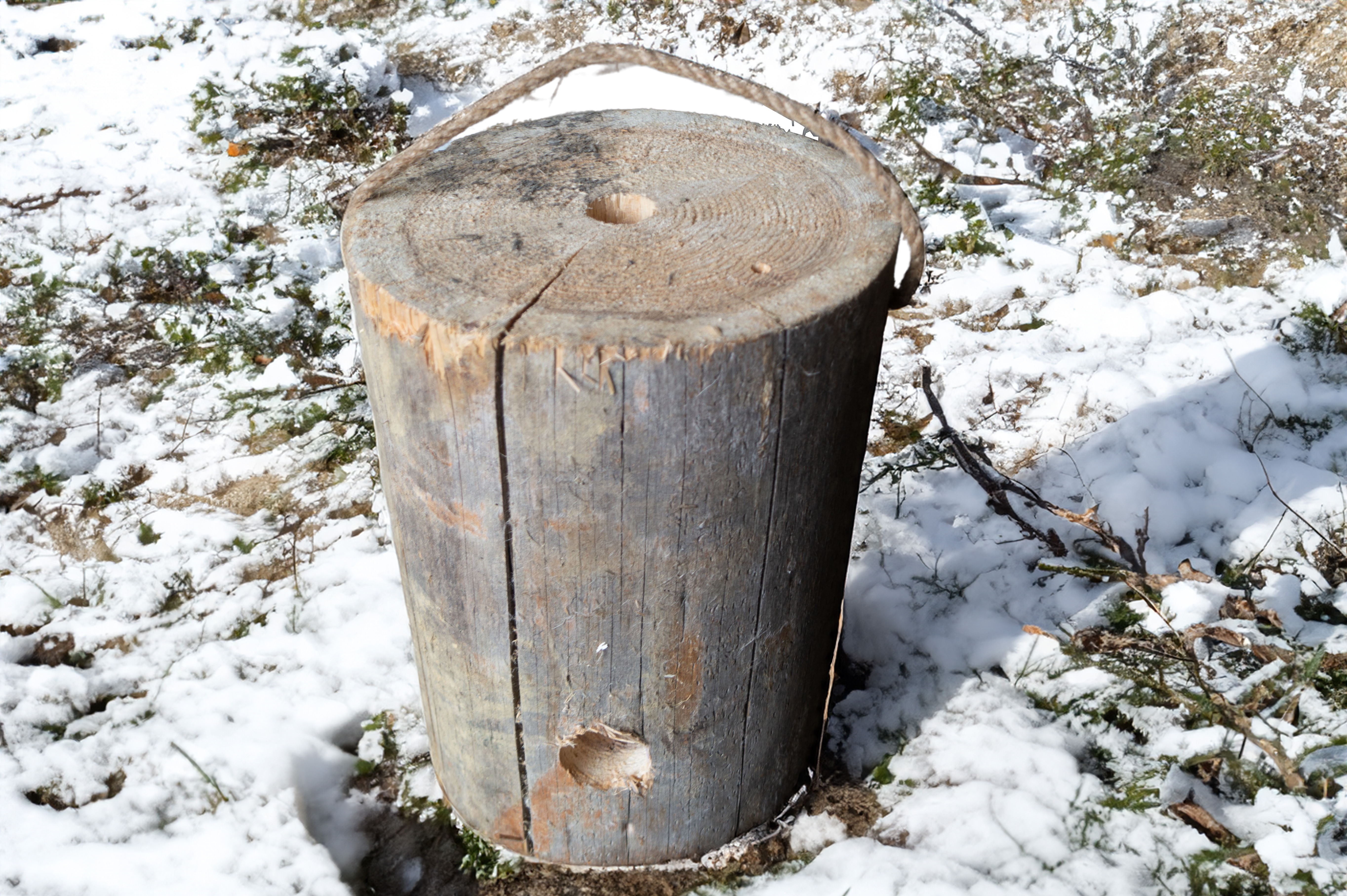 Schwedenfeuer mit Kamineffekt Schwedenfackel Ø 21-25cm und 33-35cm Höhe
