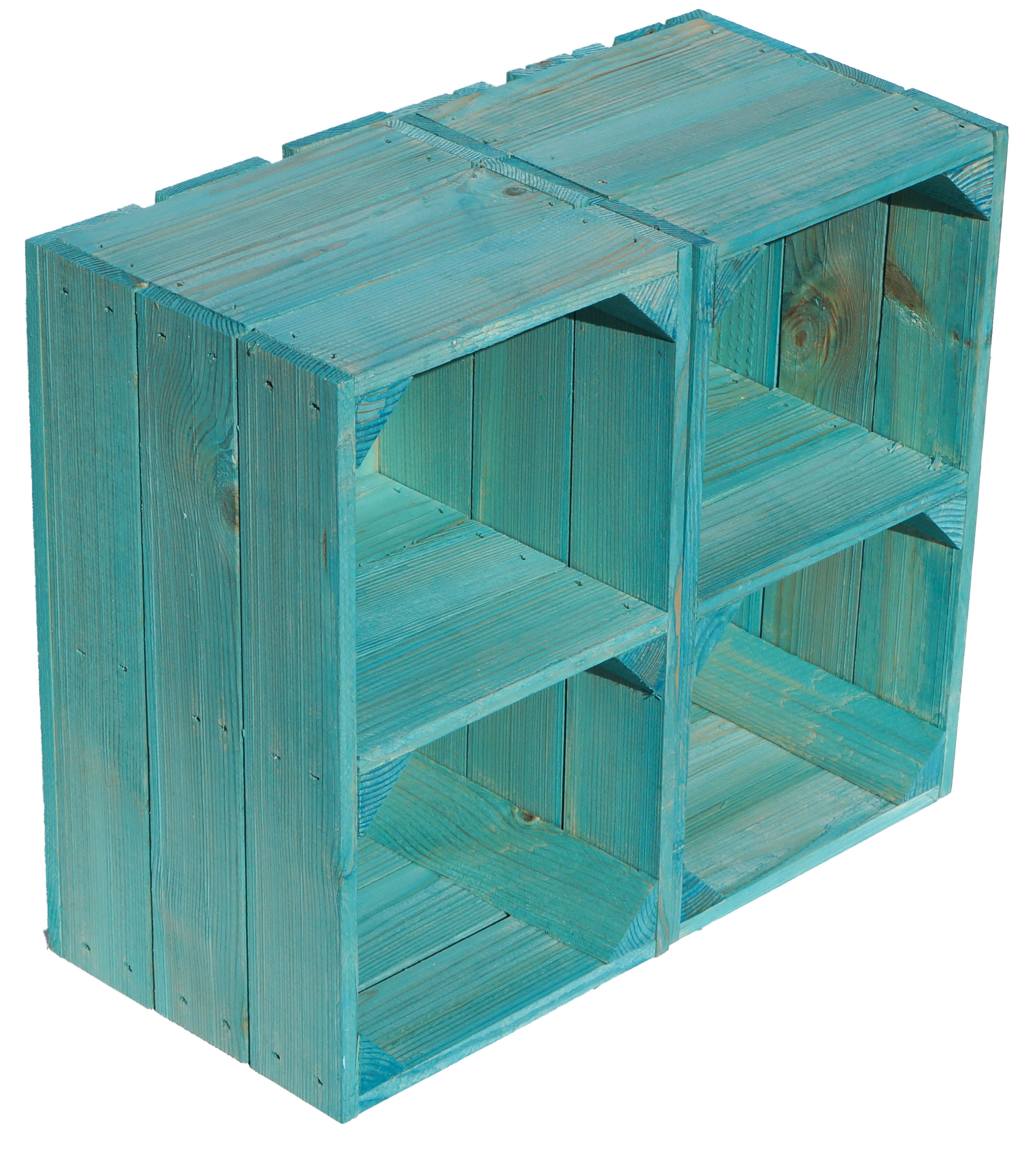 Etagère "Hilde" turquoise avec plateau intermédiaire