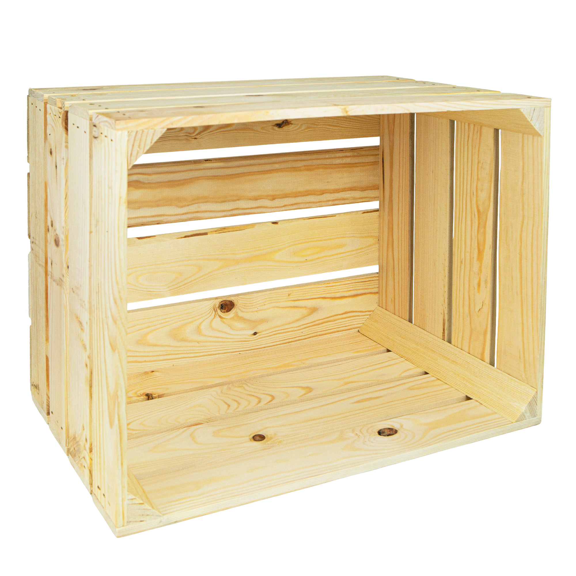 Holzkiste Johanna neu Natur 50x40x30cm