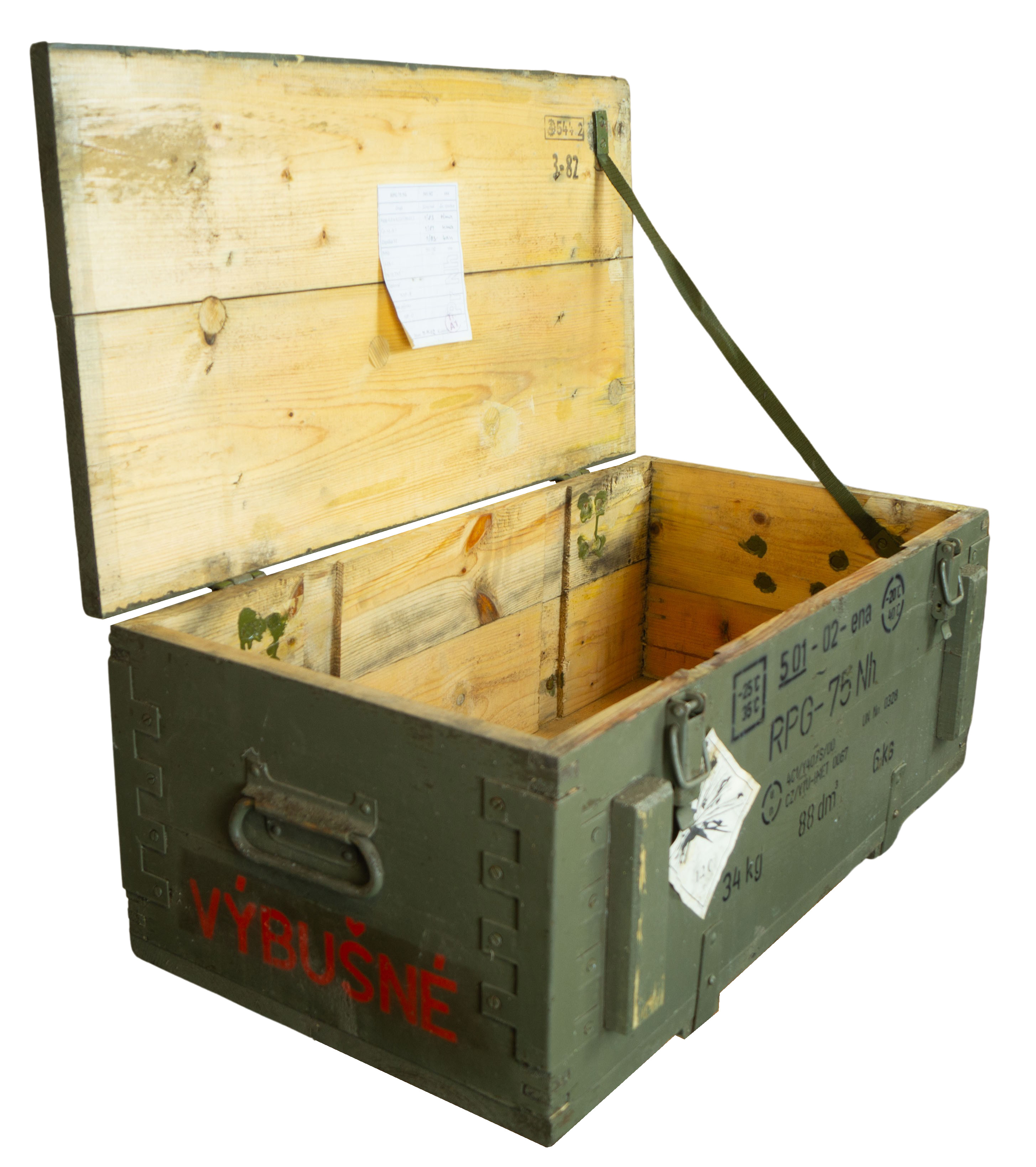 Munitionskiste RPG-75 Frachtkiste Couchtisch Militärtruhe Spielzeugbox