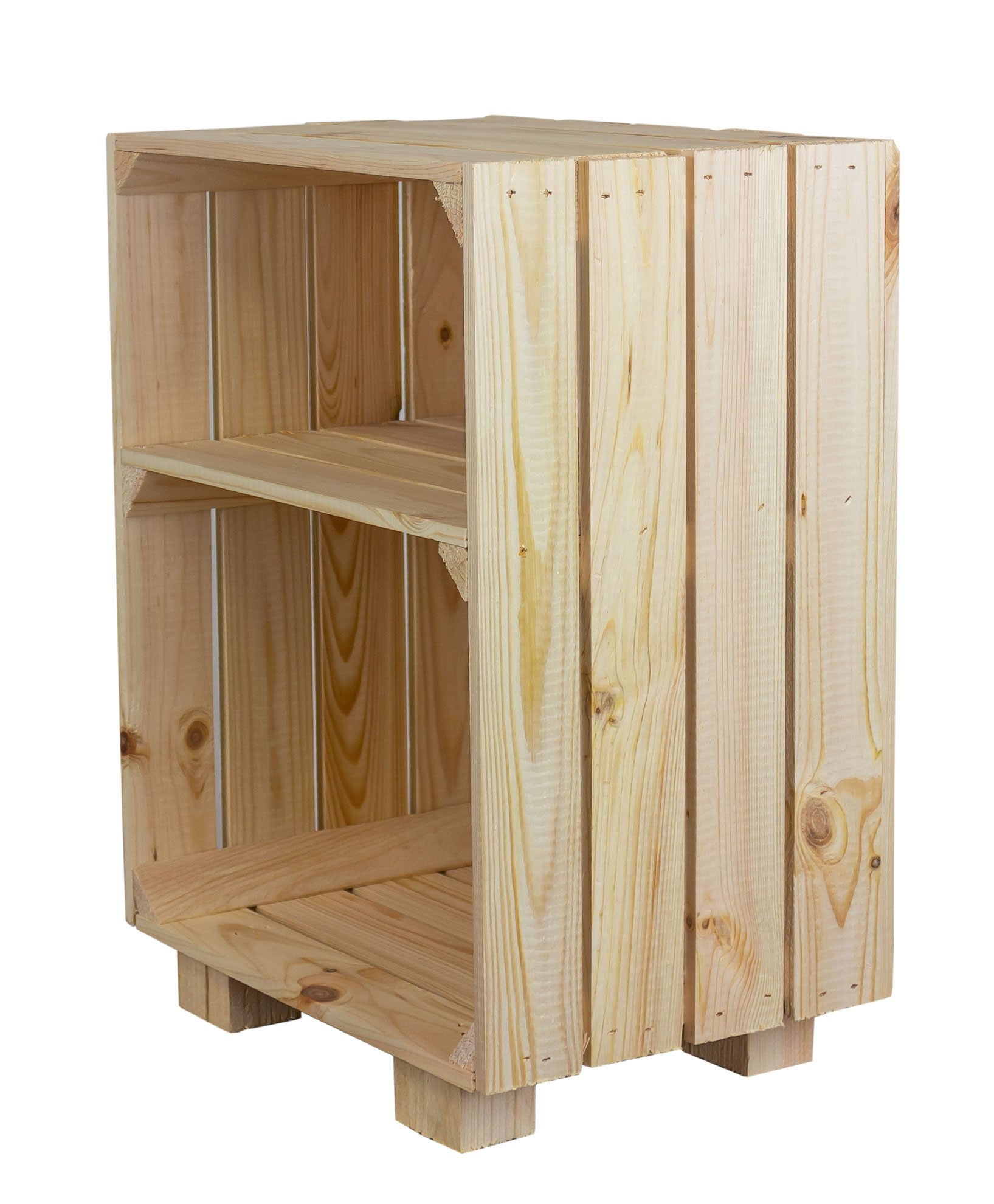 Table de chevet naturelle avec compartiment de rangement