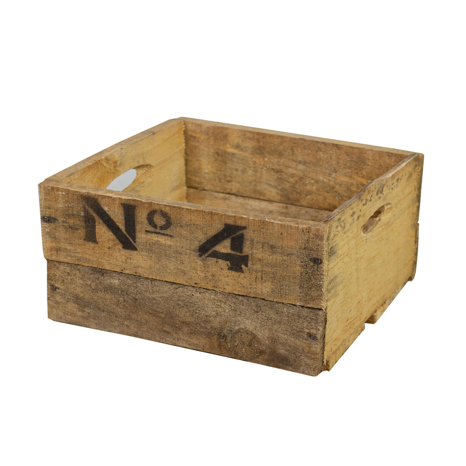 alte Holzkiste Number in verschiedenen Grössen