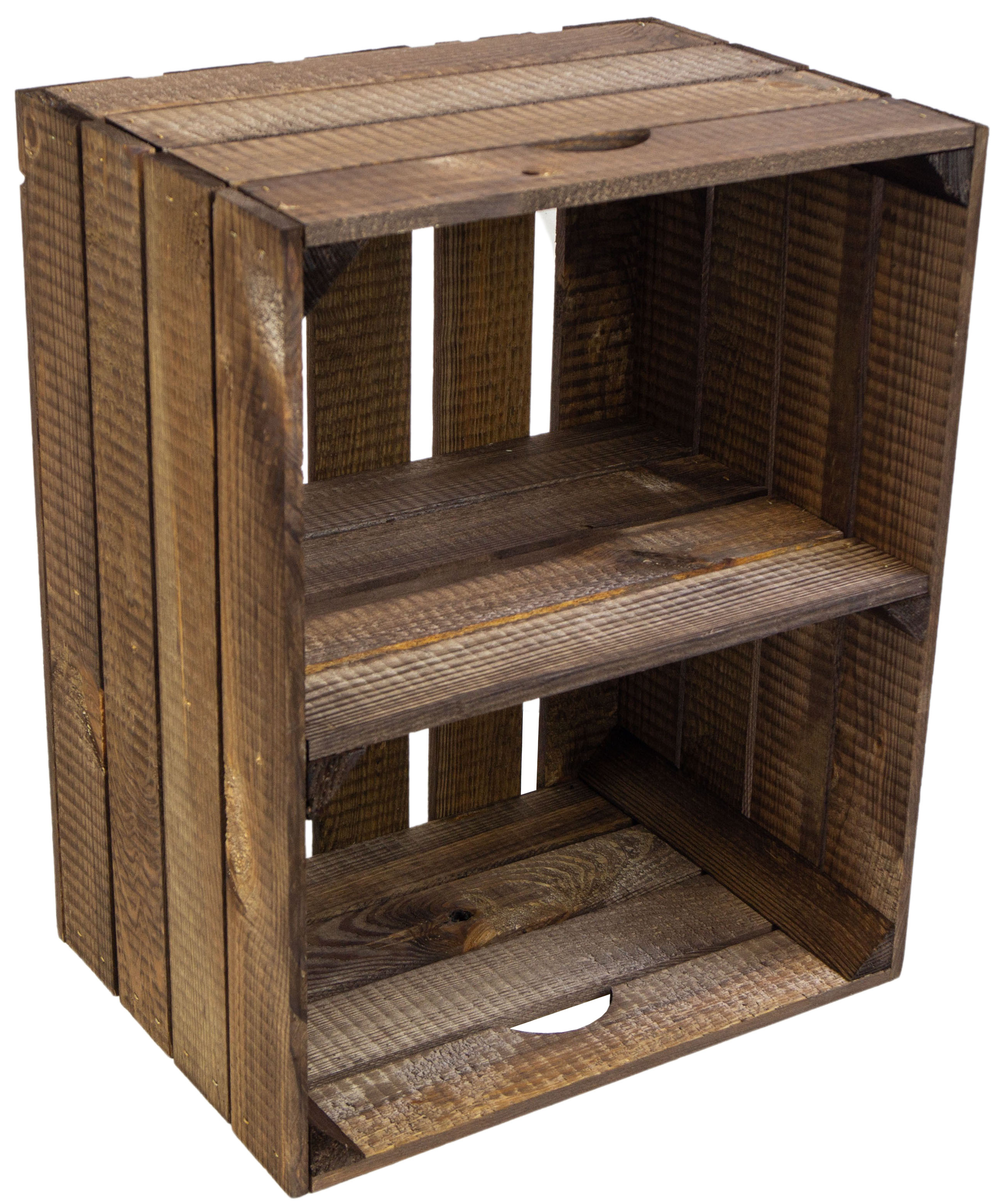 Etagère caisse à fruits, c.t. "Johanna" noir marron