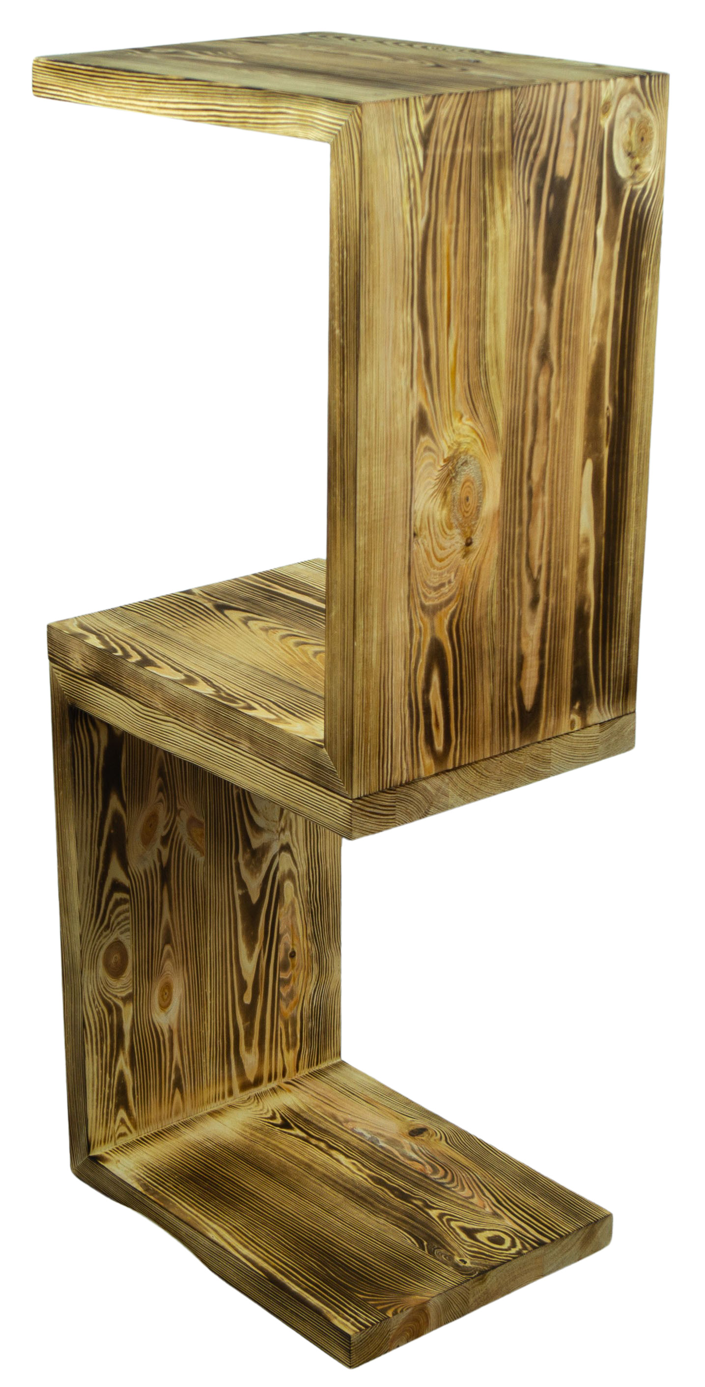 Beistelltisch 50x40x30cm Sitzhocker in geflammt