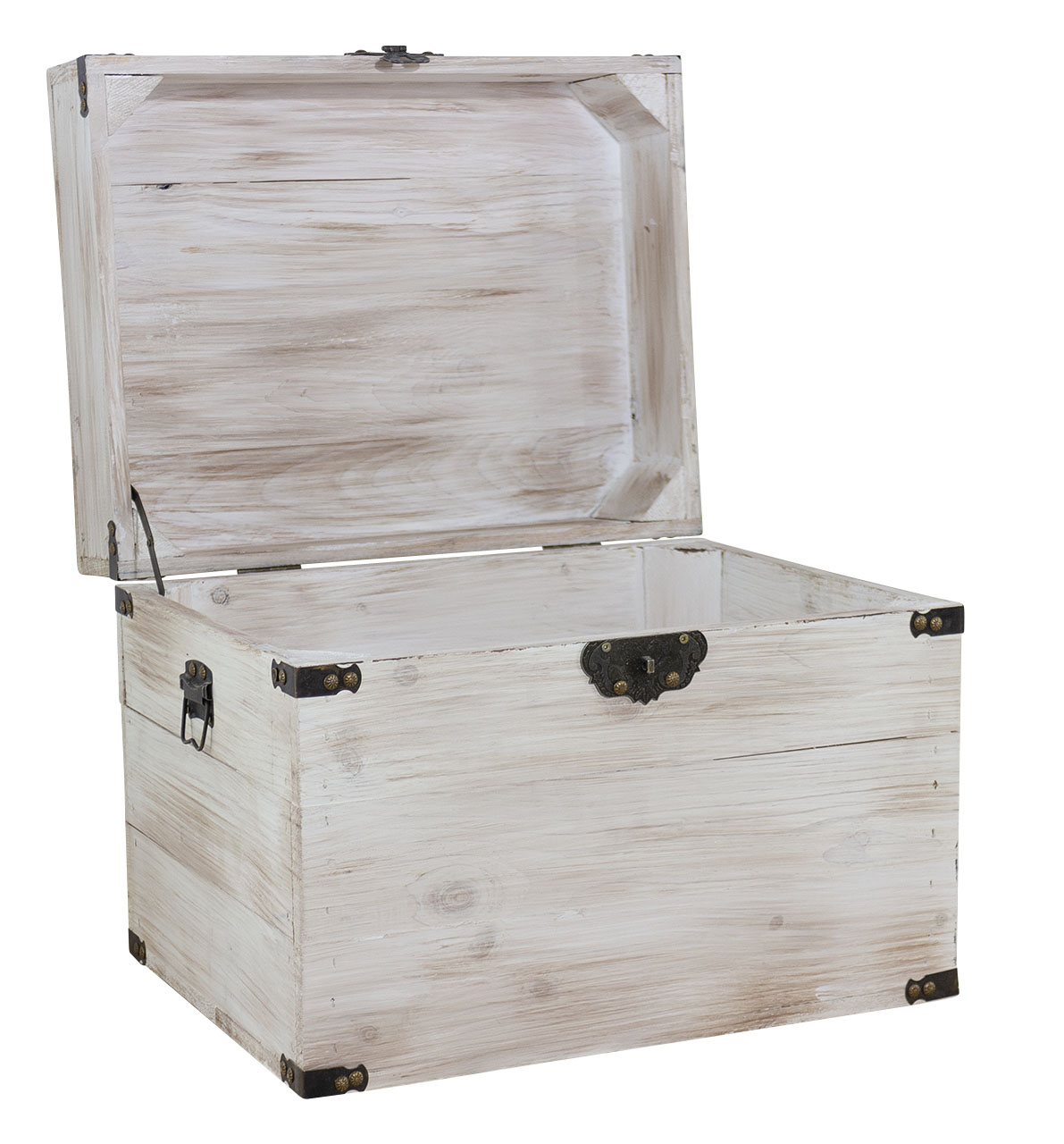 Holztruhe Elsa Shabby weiss