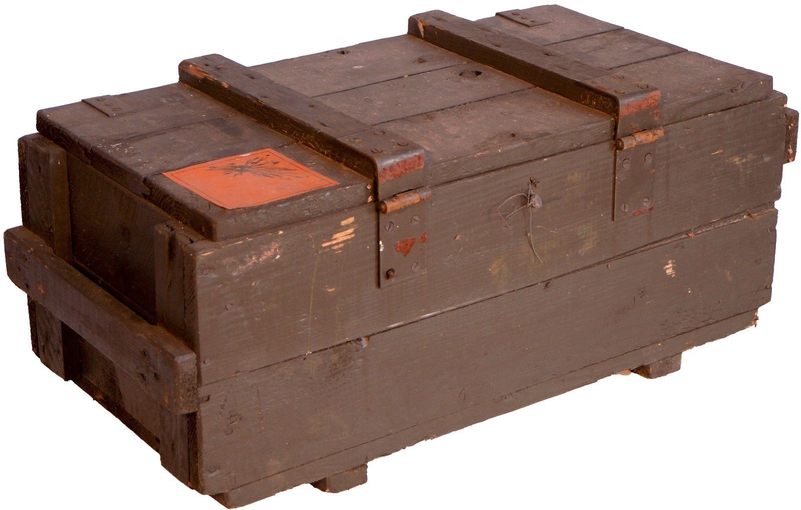 Caisse à munitions b ware !! "skrz 78" caisse de rangement caisse militaire boîte à munitions