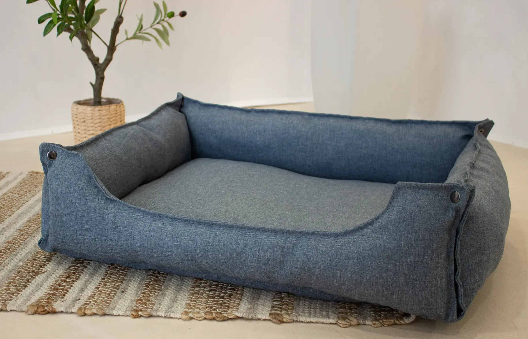 Hundebett & Hundekissen Lotti Blau
