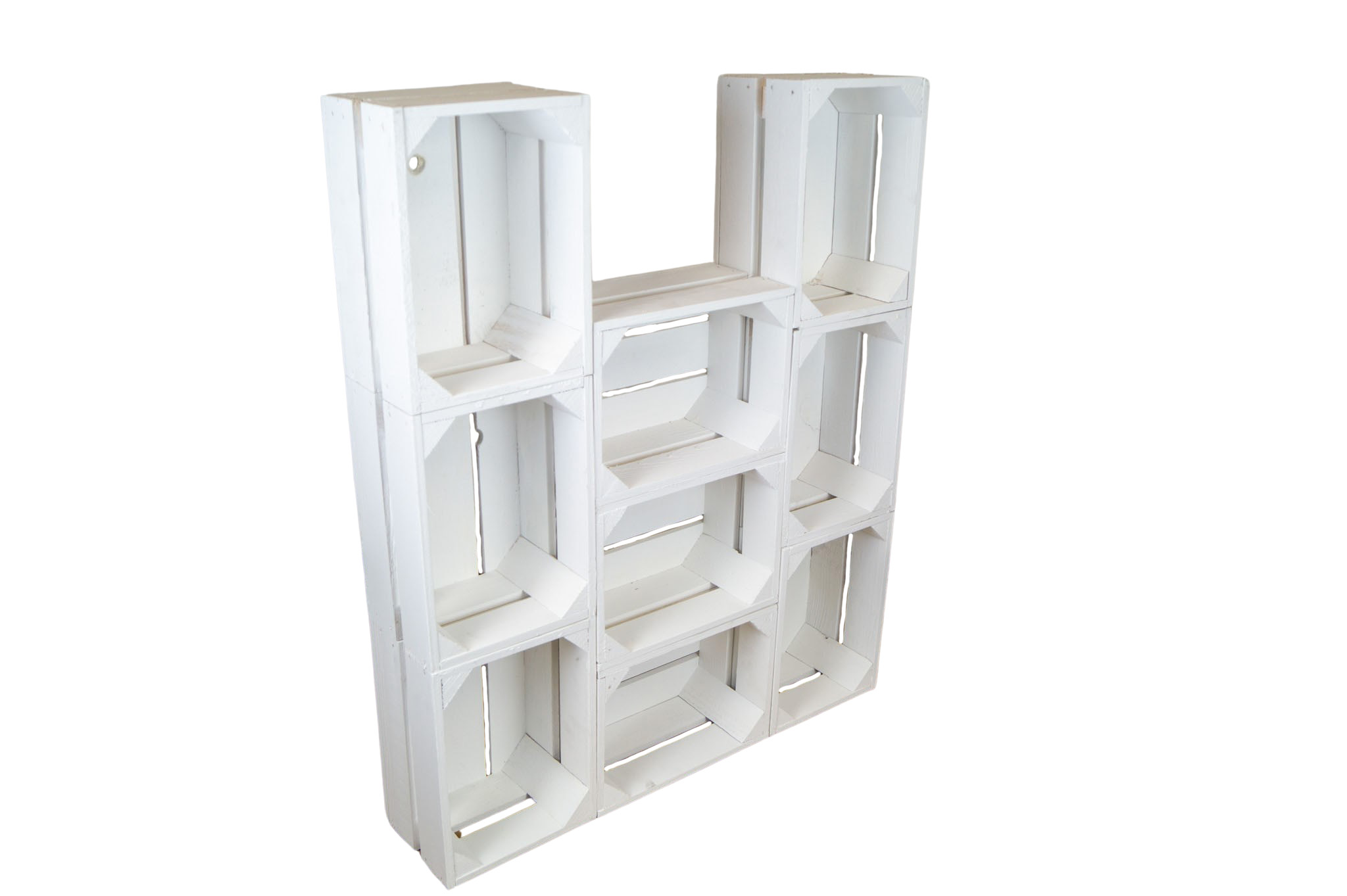 Kleine Holzkiste "Frieda" weiß 3er set