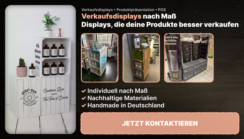 Verkaufsdisplays nach Maß – So setzt du deine Produkte perfekt in Szene