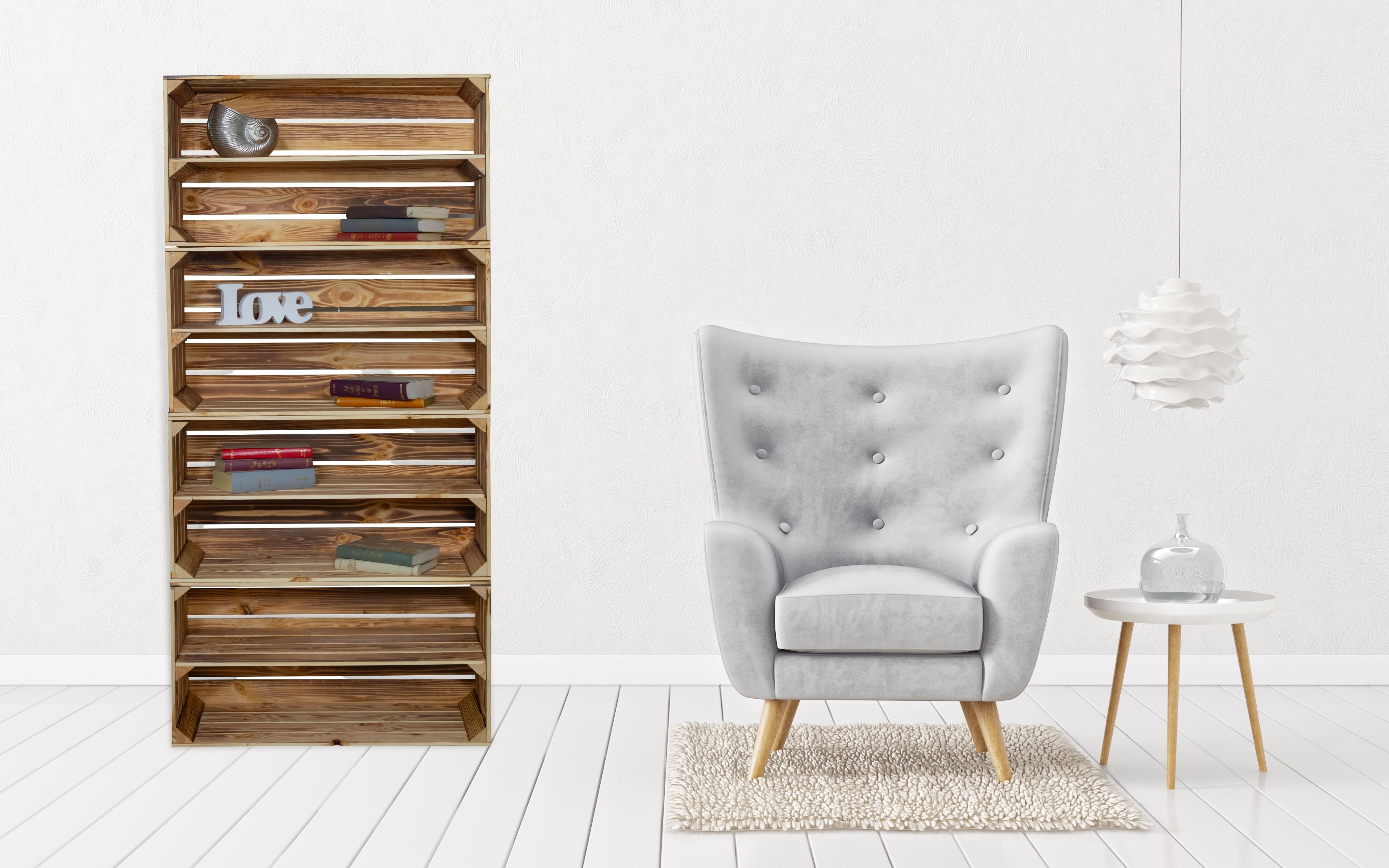 Bibliothèque à 8 niveaux pour le bureau et le salon bois blanc brun flammé 160x68x30cm mur étagère de rangement étagère sur pied, étagère de bureau, indépendante, étagère décorative, pour la présentation, moderne (Flammé)