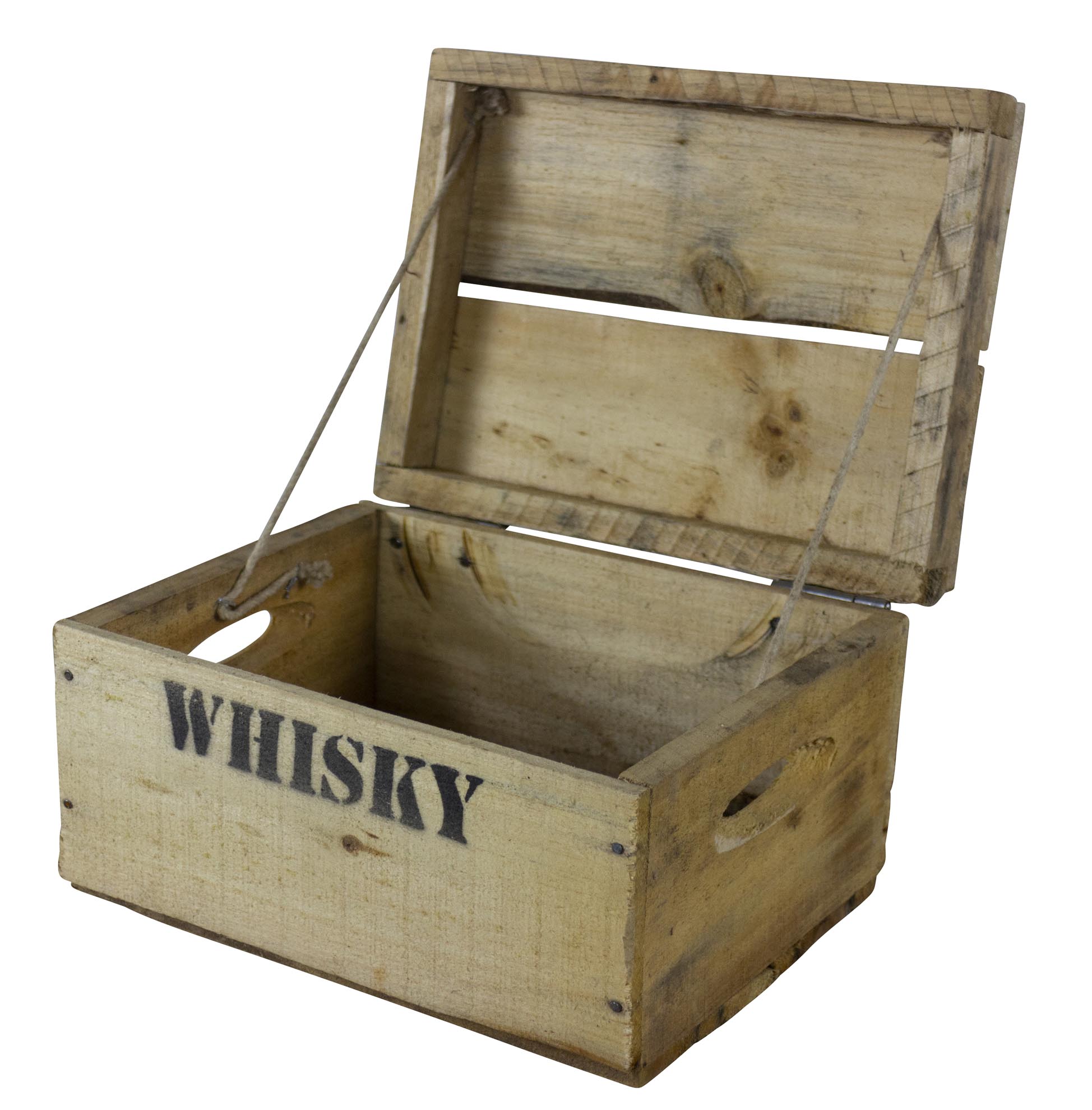 alte Holztruhe Whisky mt Deckel in verschiedenen Grössen xl