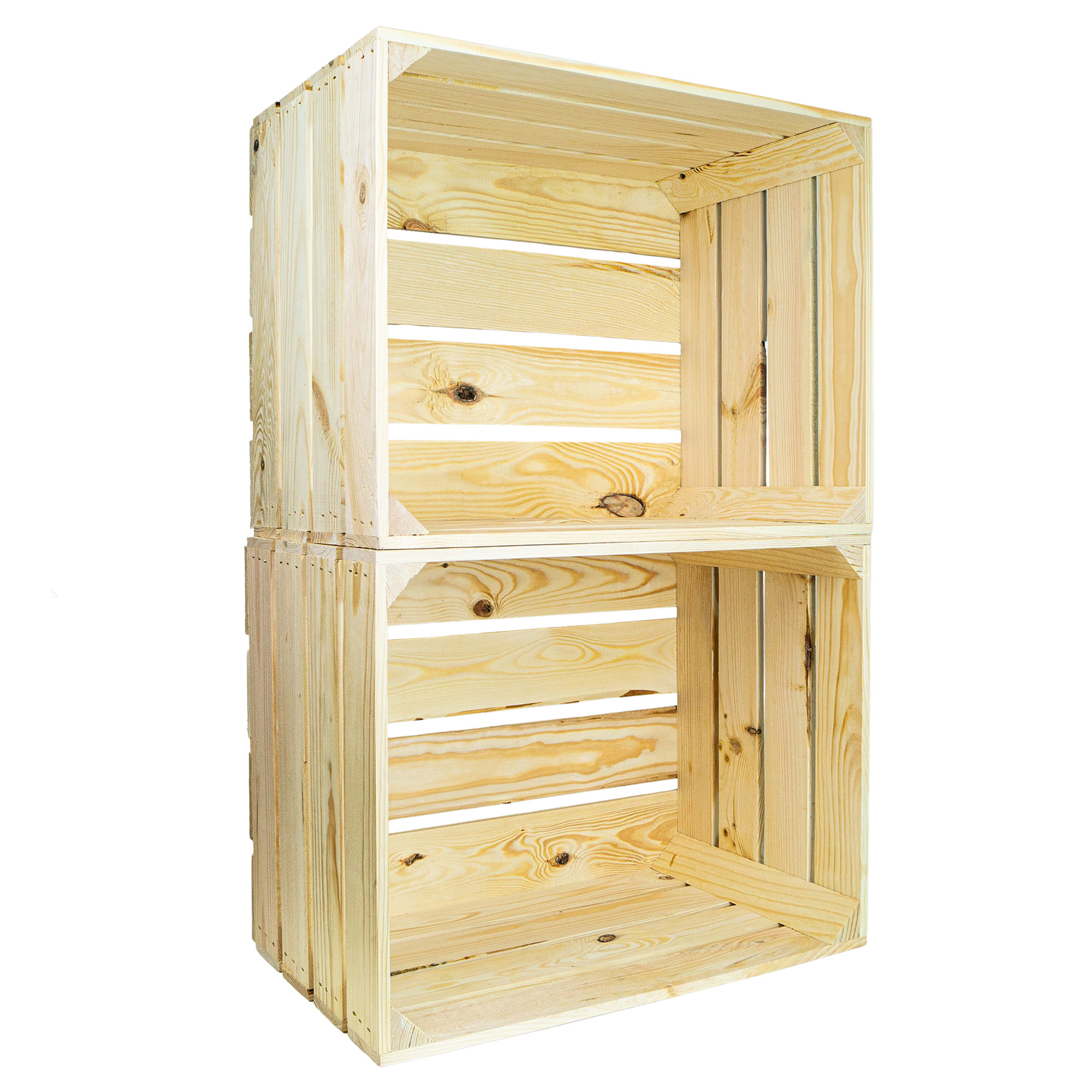 Holzkiste Johanna neu Natur 50x40x30cm